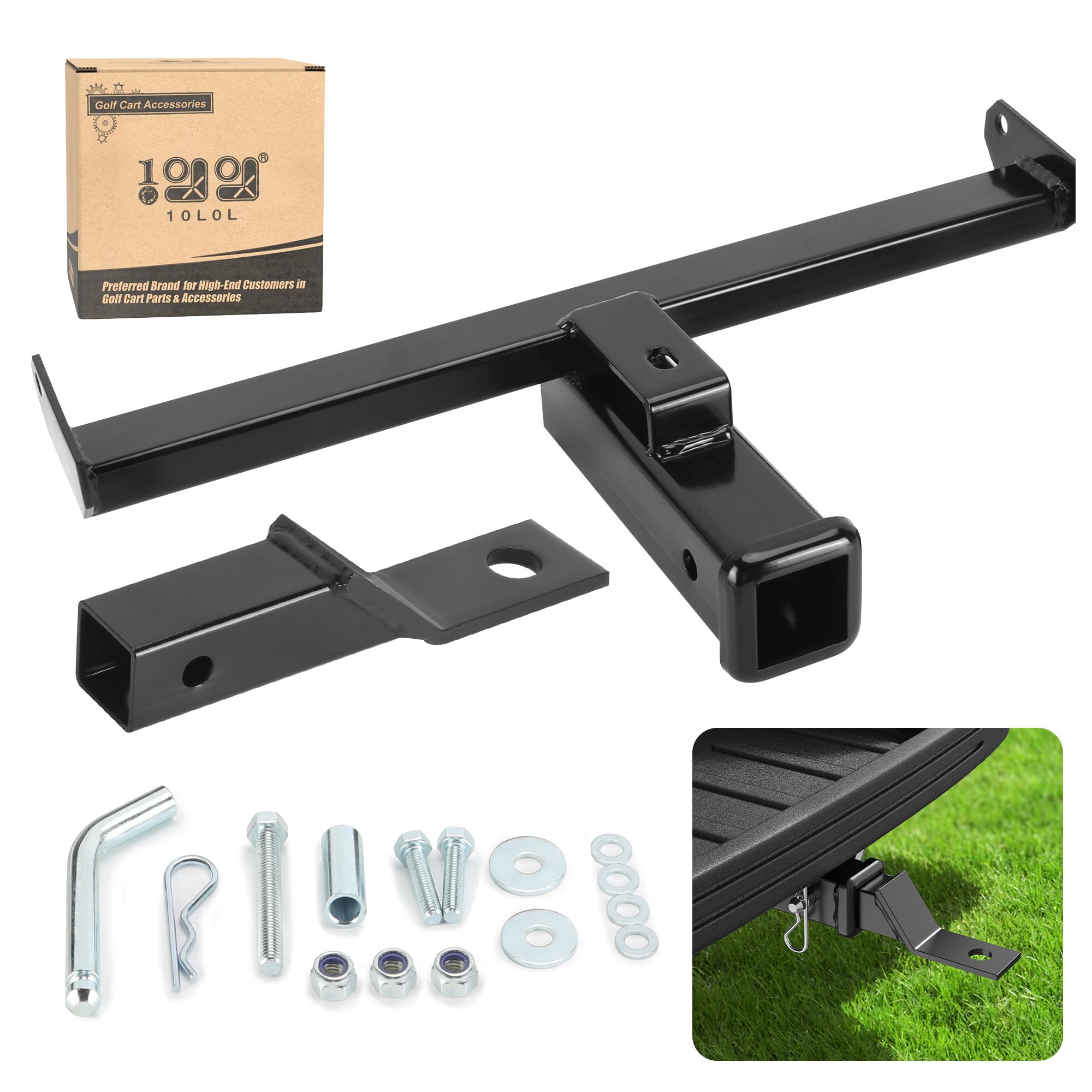 Photo 1 of 10L0L Upgraded Golf Cart Bumper Trailer Hitch for EZGO RXV 2008-Up E&G