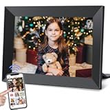 Frameo 10.1 Inch WiFi Digital Picture Frame with 1280 * 800P IPS Touch Screen HD Disply,Video Clips and Slide Show,Auto-Rotate, Wall Mountable,Send Photos Instantly from Anywhere with via Frameo APP