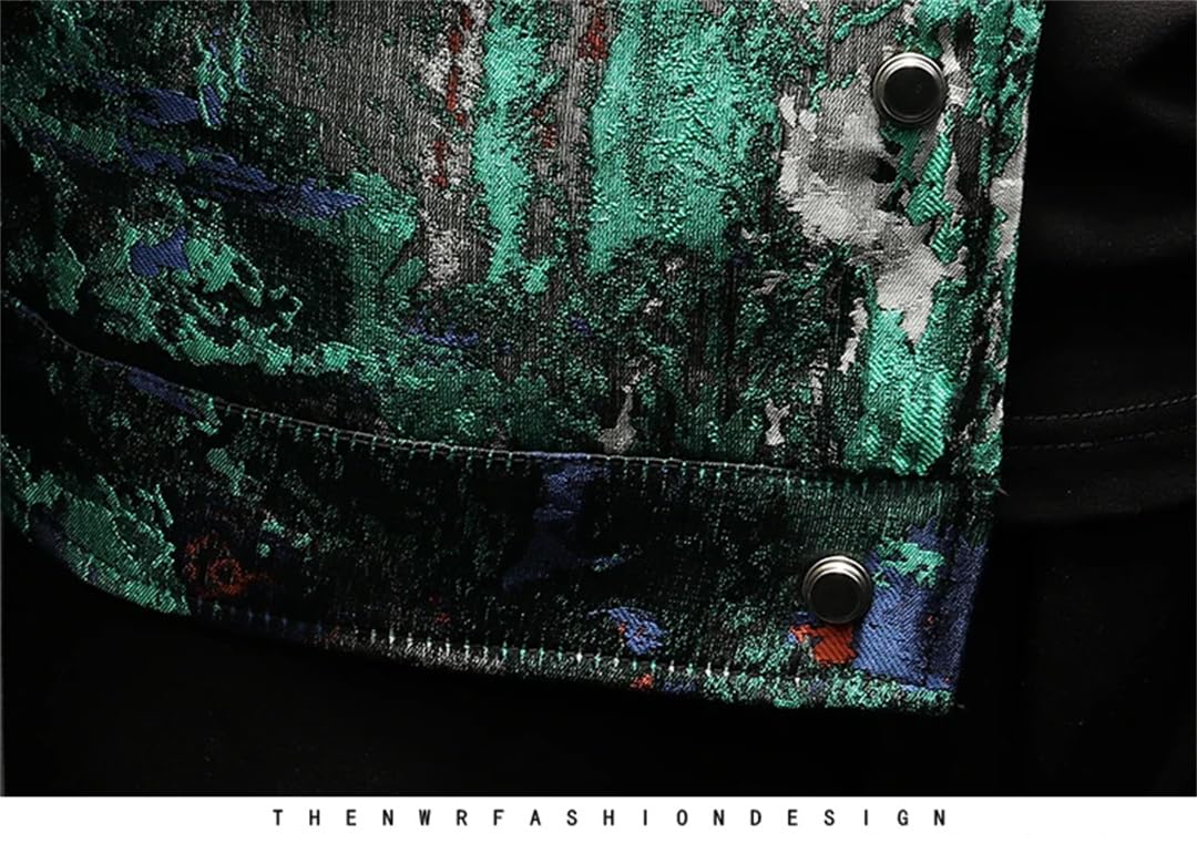 Męska wiosenna kurtka bomberka vintage żakardowa biznesowa społeczna społeczna moda uliczna