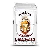 Vista 3 de JUSTIN'S Mantequilla de Almendra con Vainilla Sin Gluten de 1.15 oz Paquete Exprimible, (Paquete de 10)