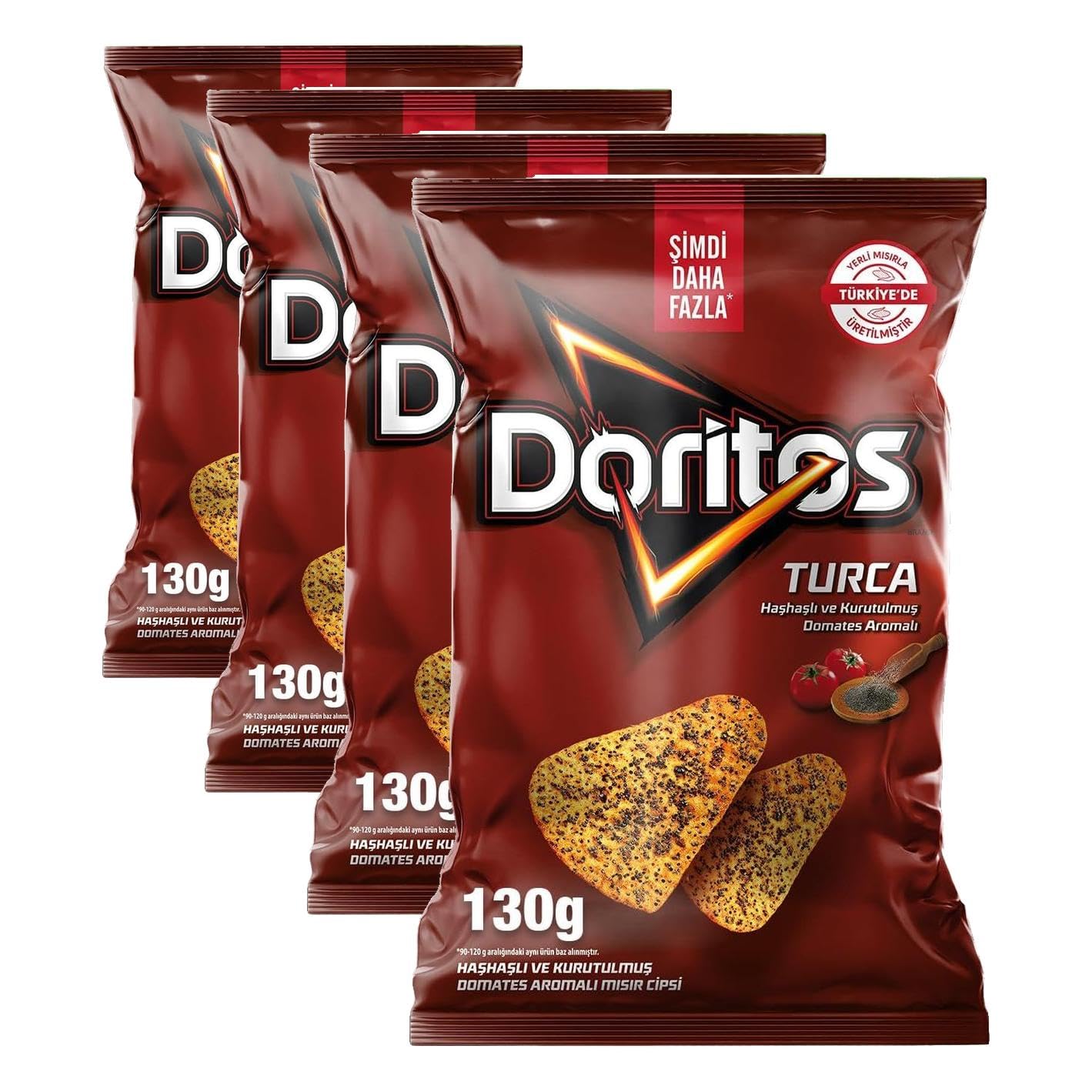Doritos A La Turca Haşhaş Domates Super Boy 130g (4 paketi)