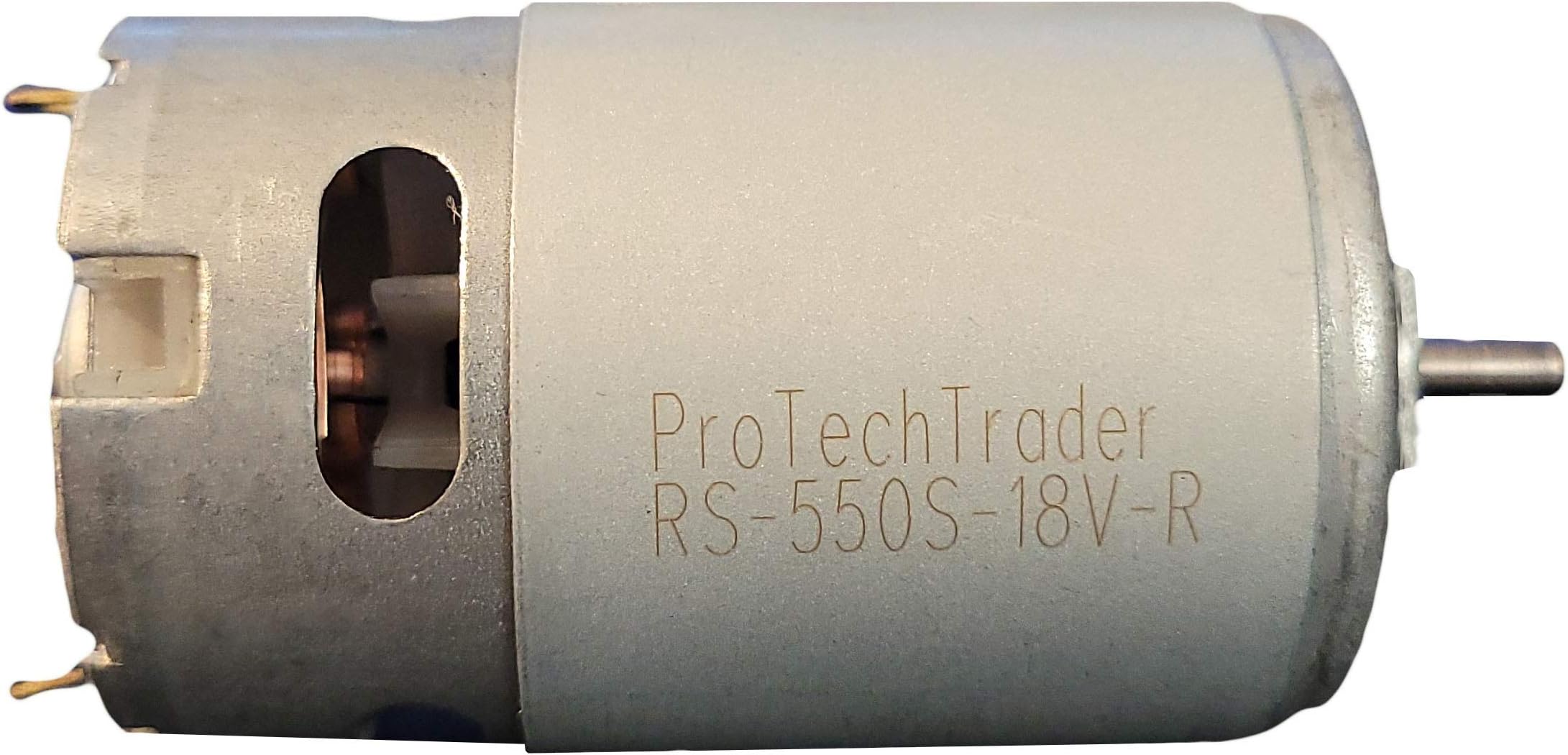RS-550s 18v (12v - 20 Volts) DC Motor Round Shaft - High Power & Torque for DIY Electric/Electronic Projects, Drills, Robots, RC Vehicals, Remote Controlled Cars/Robot, Saw Repair/Replacement Engine