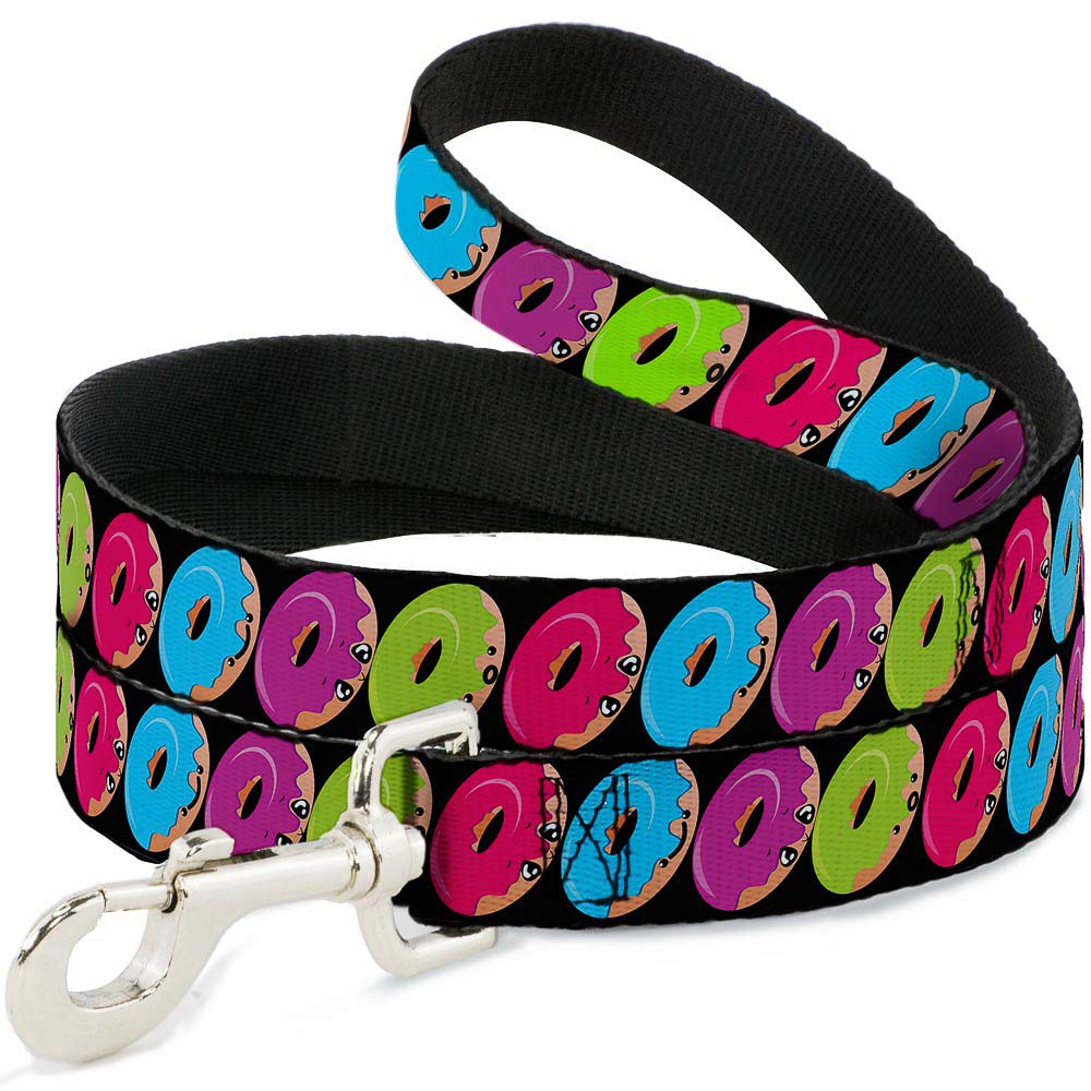Laisse pour chiens et chats Buckle-Down Get A Life noire et blanche toutes tailles