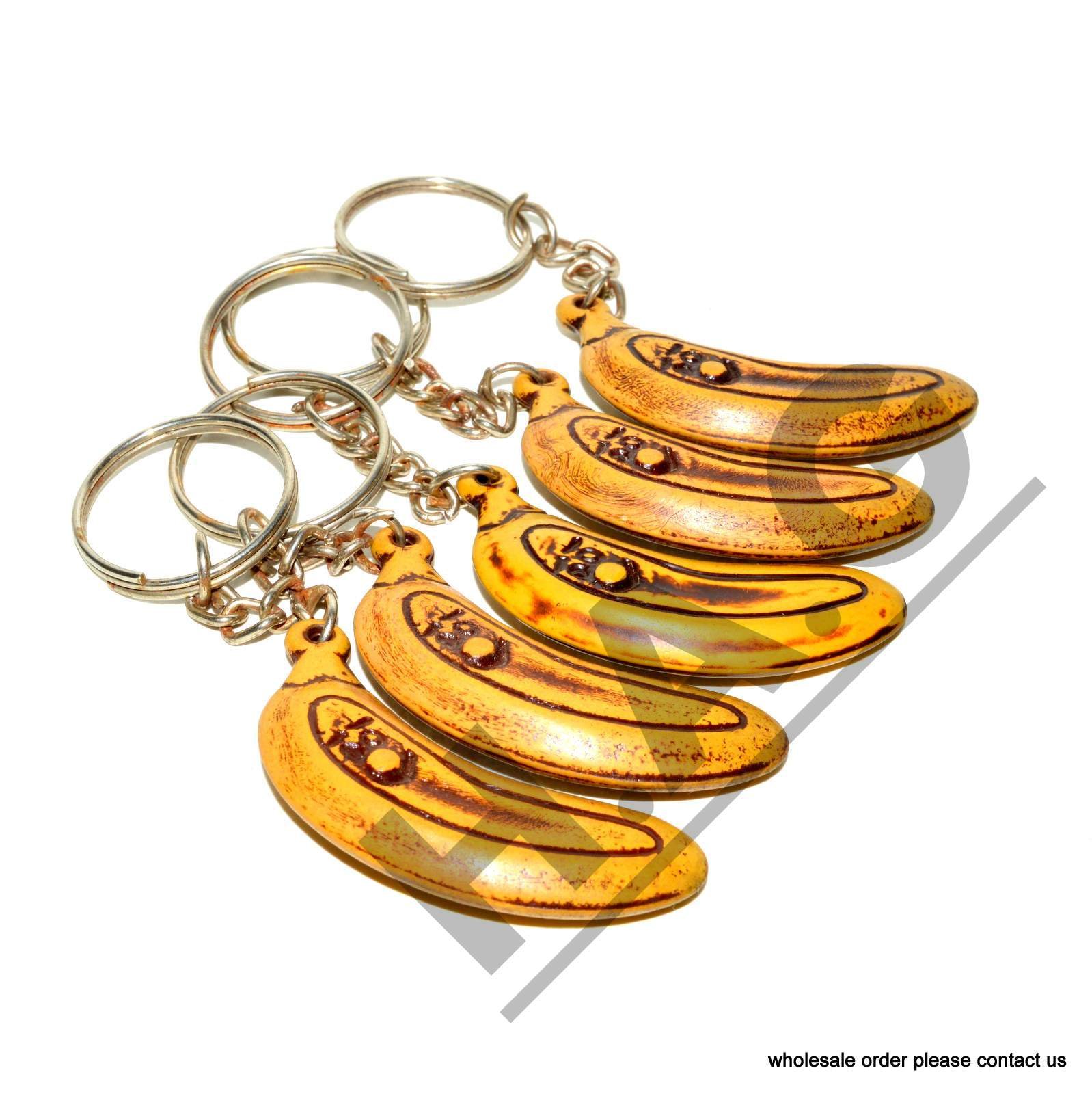 Eve Store NauticalsOld style Plastic banana keyring lot of 5 pics HGY
