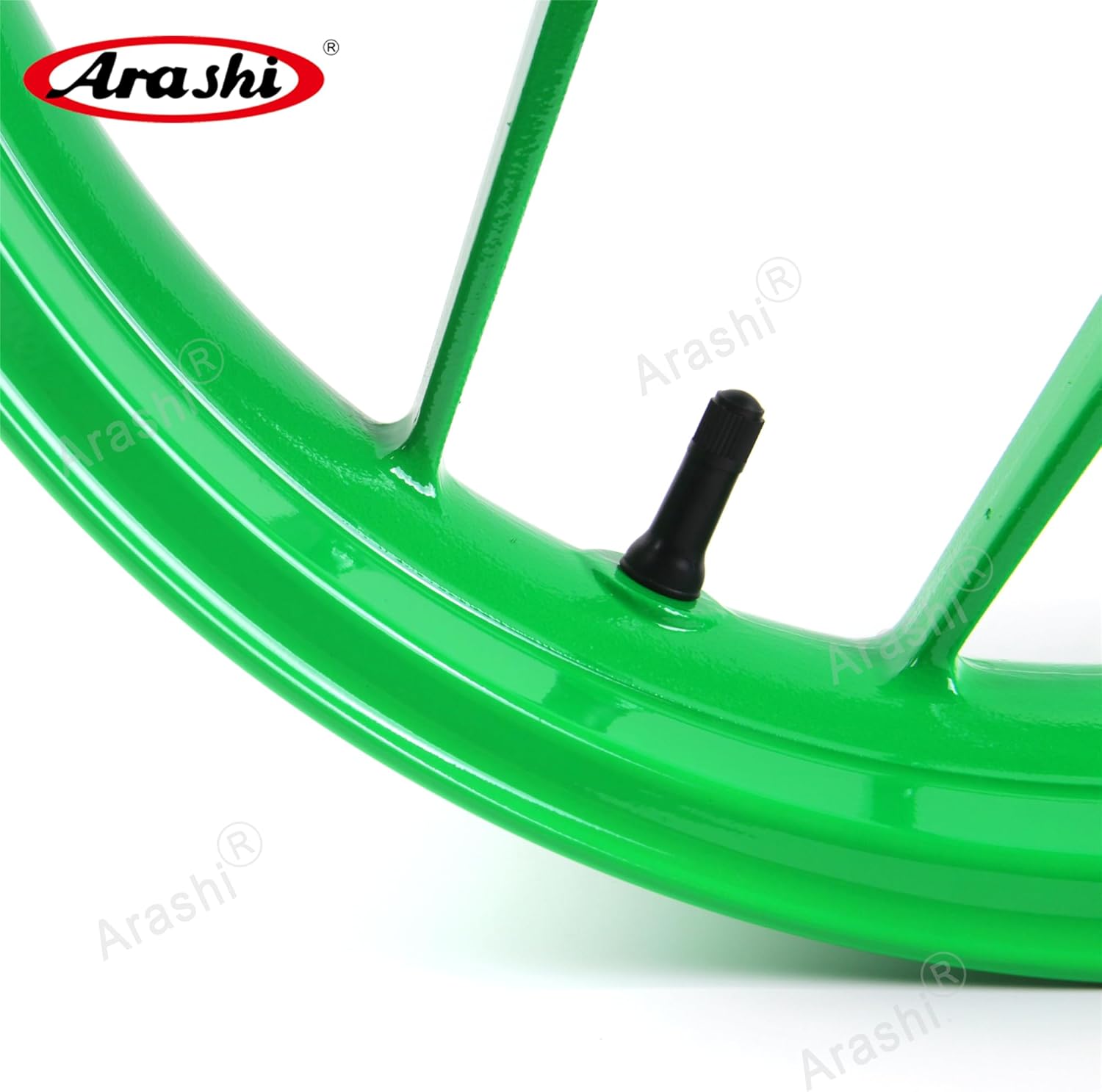 Arashi Front Wheel Rim and Brake Disc Rotor for Honda CBR1000RR 2006-2016, Motorcycle Replacement Accessories Parts Neon Green