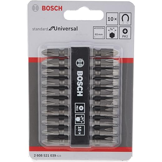 Bosch Professional Double Ended Screwdriver Bits 65mm
