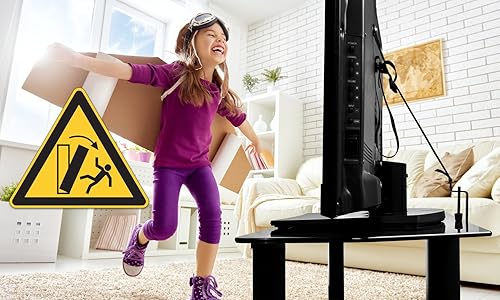 Miniatura 8 de Mount It! Correas de seguridad para TV a prueba de niños y bebés, prevención de puntas y protección contra terremotos, conectores de metal