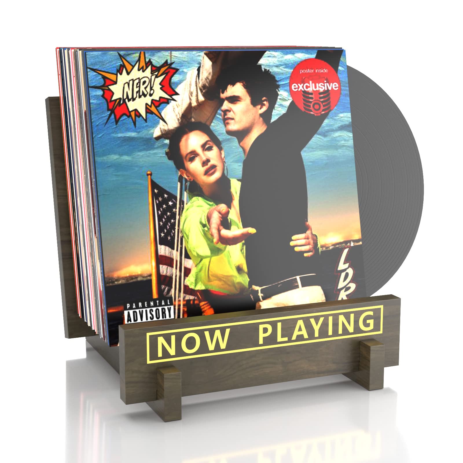 Buy Semeth Vinyl Record Storage Magazine Book Album Display Rack