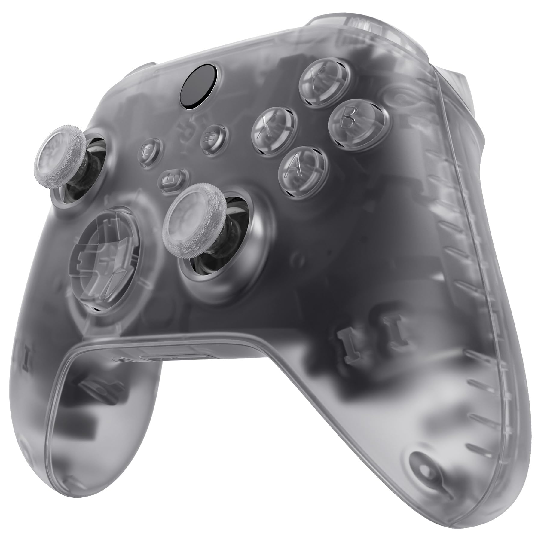 eXtremeRate Cover Custodia Grip Tasti Ricambio per Xbox Series X S Controller Copertura Pulsanti Tigger Analogici Grilletti per Xbox Series X S Joystick Model 1914-Trasparente
