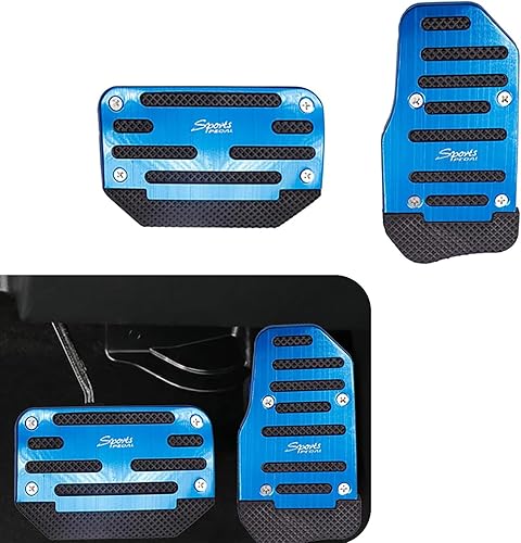 Miniatura 7 de Juego de 2 piezas de decoración para pedal de freno de acelerador de automóvil, accesorios de cubierta de pedal de freno de vehículo de goma de