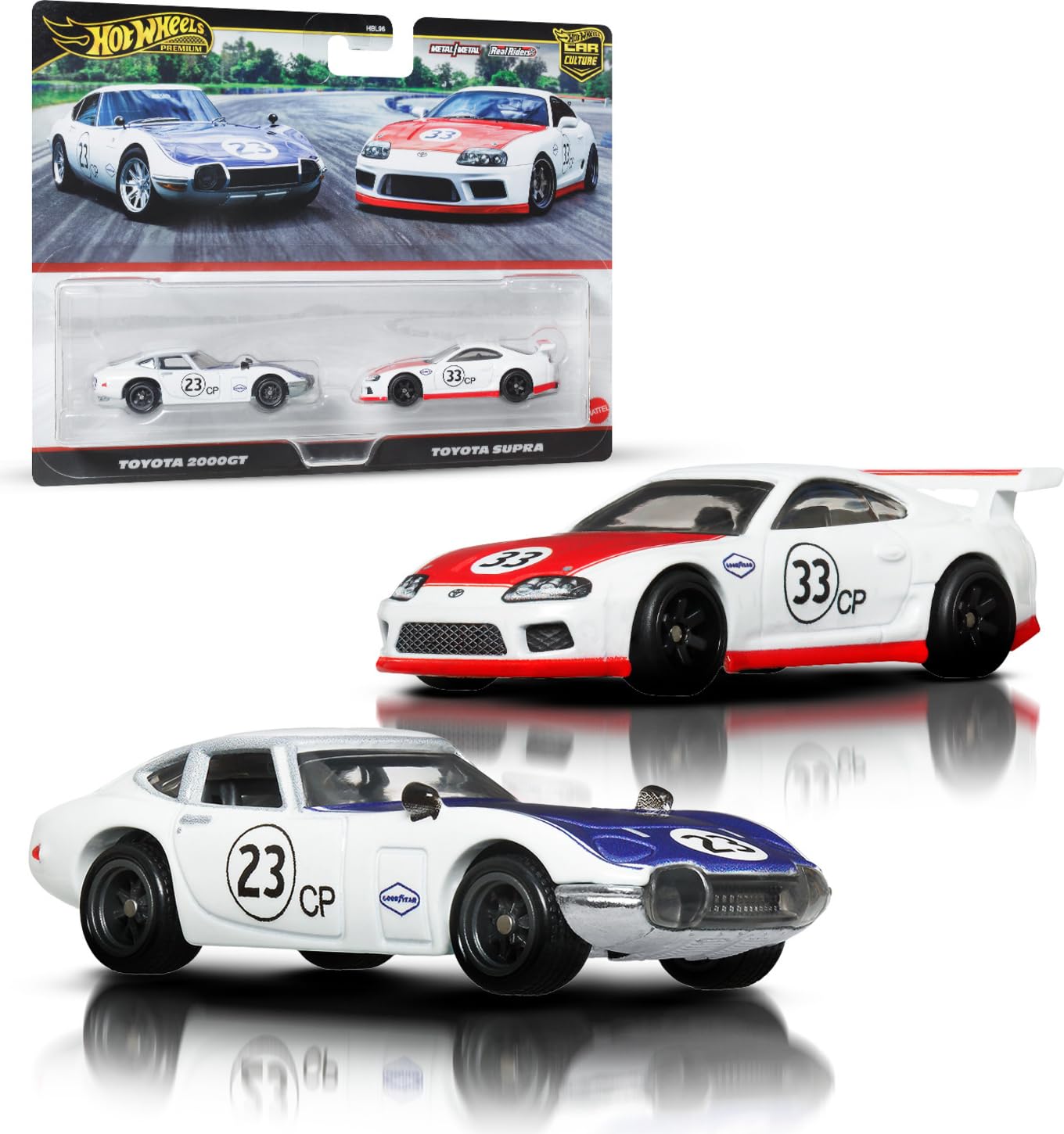 Hot Wheels Premium Car Culture 2-Pack Toyota 2000GT & Toyota Supra