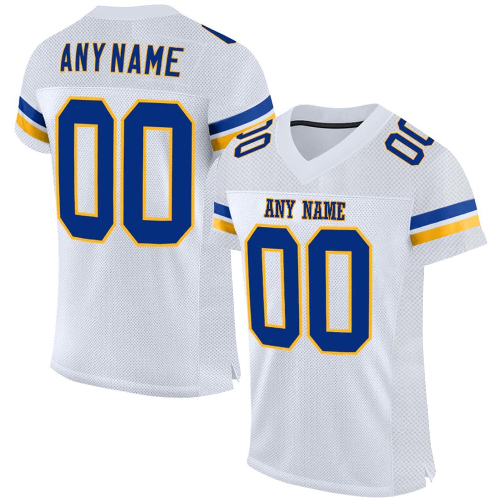Mens American Football Jersey Personalized Sports T Shirt Quick Dry Breathable Short Sleeve Tee Shirt for Women Kids S-7XL