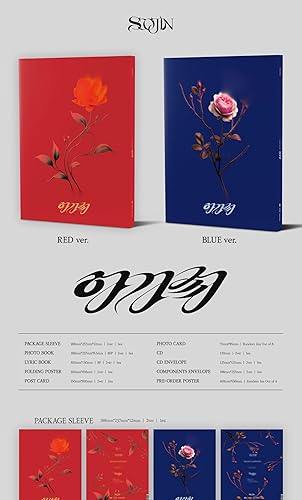 Miniatura 2 de Soojin AGASSY 1er EP álbum CD+libro+póster plegable en paquete+tarjeta fotográfica+seguimiento sellado dama (versión azul estándar)