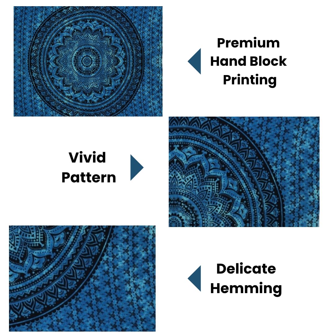 Ombre Mandala Tapestry - Boho Wall Decor -4 Ombre Mandala Tapestry - Boho Wall Decor -4