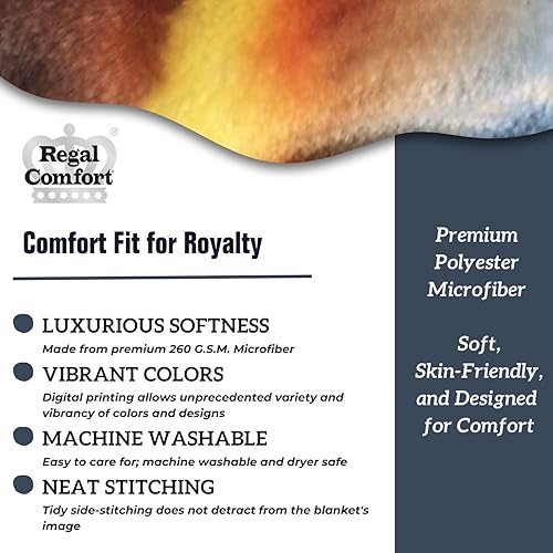 Miniatura 6 de Regal Comfort Manta gruesa de piel sintética, cálida y suave, 1 capa, peso medio, decoración de sala de estar y dormitorio, ideal para una cama,