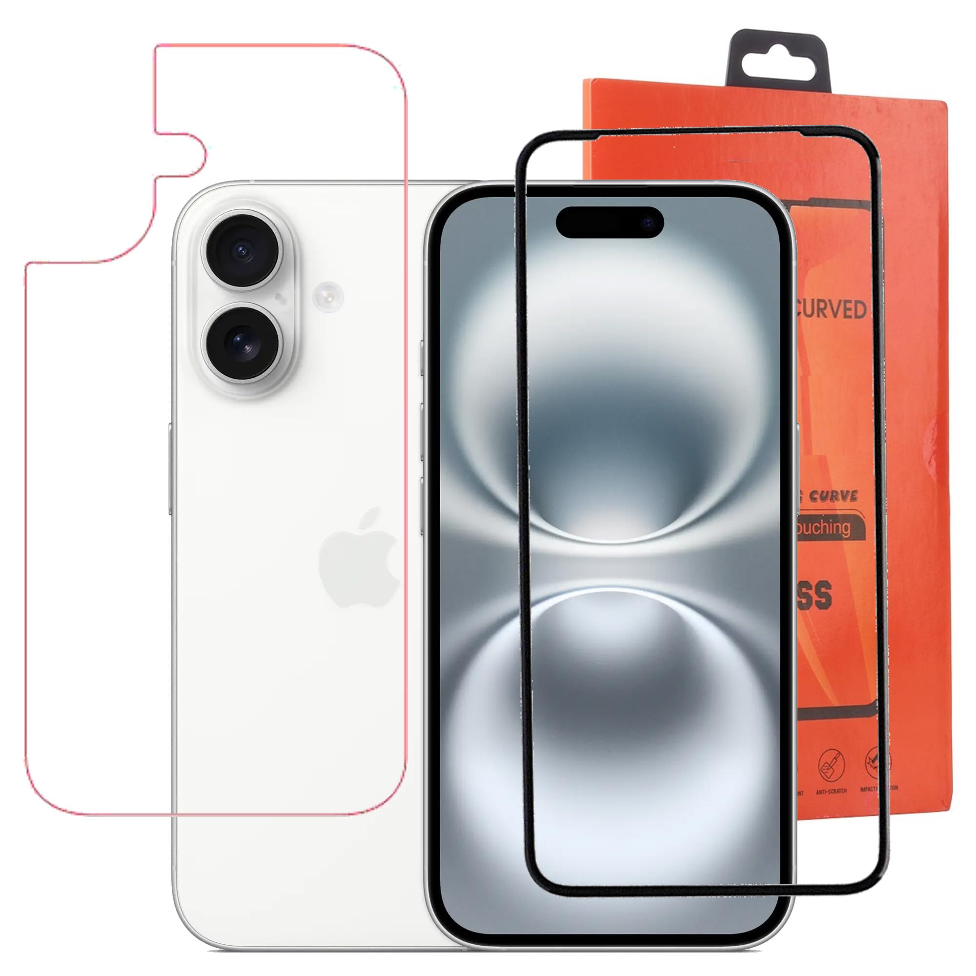 HOBBYTRONICS Anti Fingerprint Apple iPhone 16 Front Tempered Glass (Transparent) and Back Screen Protector (Transparent) (B0DHY8NBZ2) Amazon Price History, Amazon Price Tracker