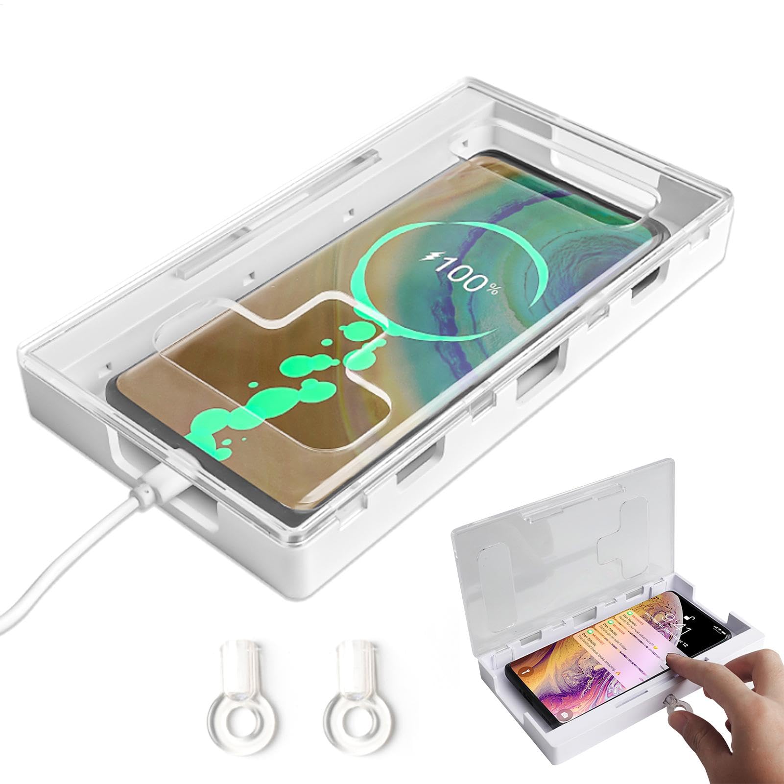 Mobile Phone Lock Box with Timer, Phone Prison Lock Box Helps Kids Students and Adults to Resist Mobile Phone Temptation