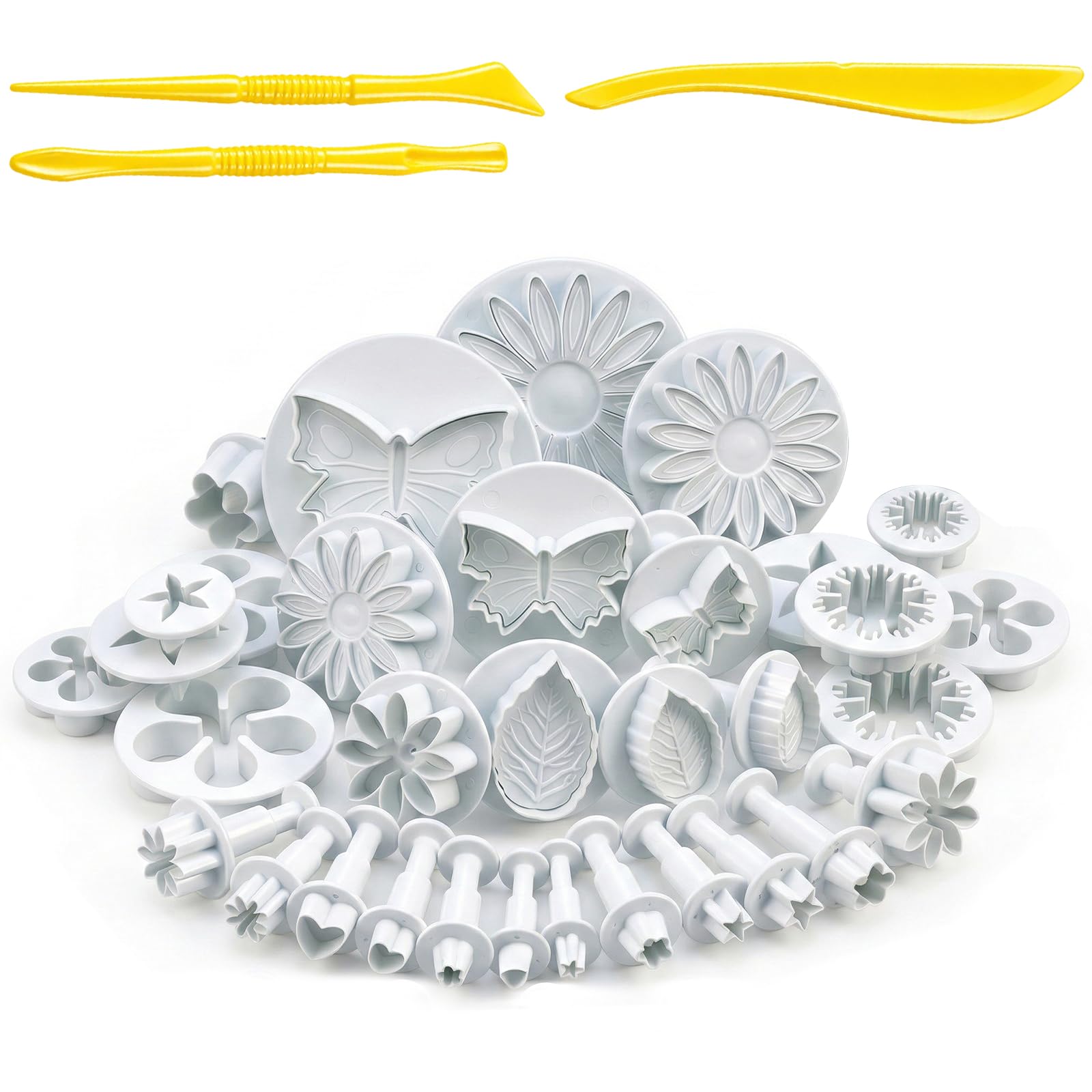 33pcs Clay Cutters Suitable for Home Bakers, Pastry Decoration, Creative Cake Design and Biscuit Making