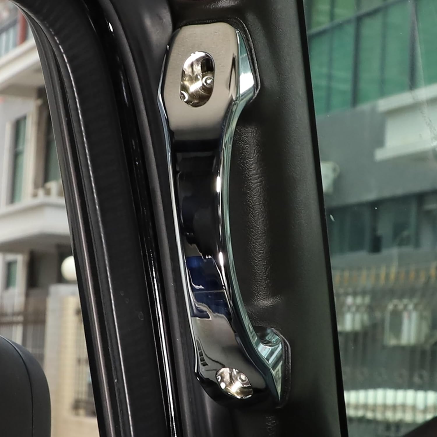 Car Grab Handle Fit for Hummer H2 2003-2007, A-Pillar Grab Assist Handle, Interior A-Pillar Grab Handle Replacement Kit, Aluminum Alloy