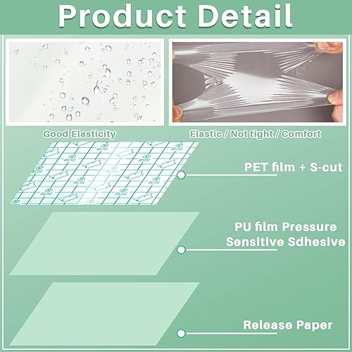 Miniatura 5 de 80 cintas de levantamiento de muslos, cinta adhesiva para celulitis, cinta corporal para levantar la piel, para mujeres y niñas (7.09 x 7.09