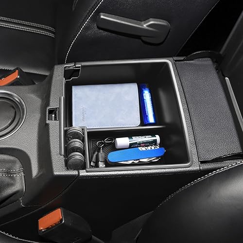Miniatura 6 de EDBETOS Ranger - Bandeja organizadora de consola compatible con Ford Ranger XL XLT Lariat 2019-2023, accesorios de plástico ABS, caja de
