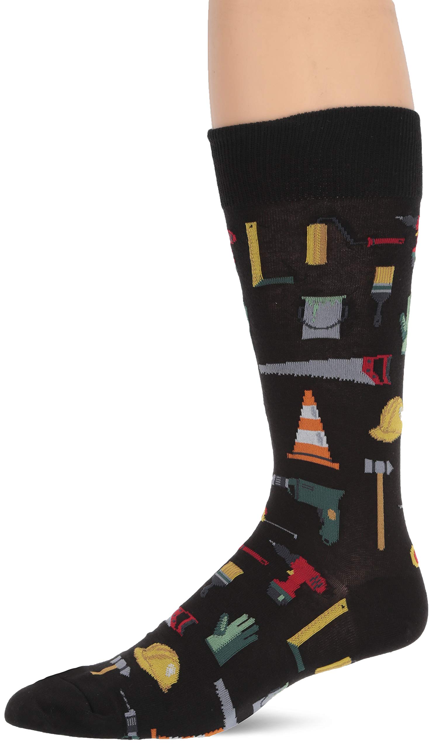 Hot SoxMen's Conversational Slack Crew Socks Dress Sock (pack of 1)