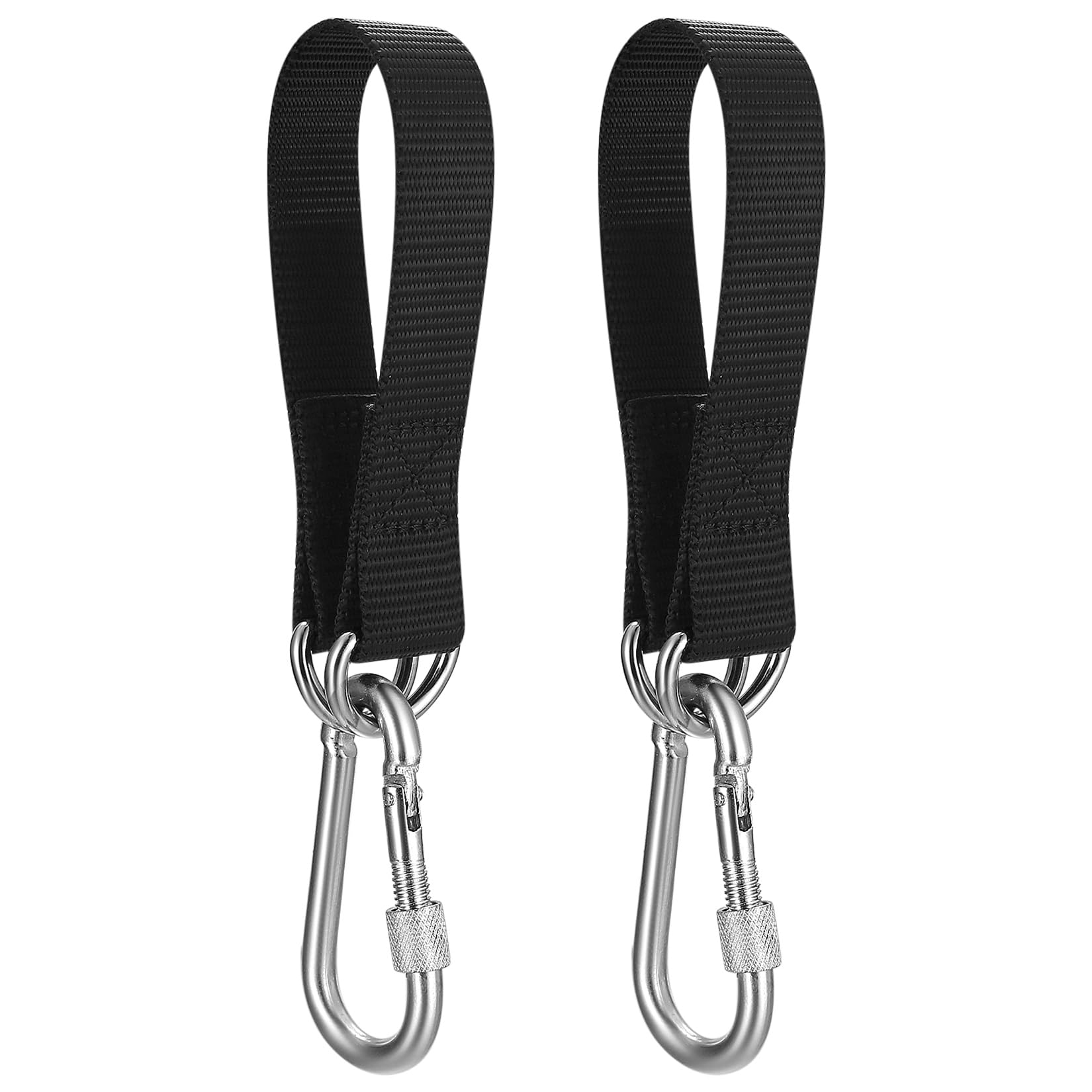 Kit de Fijación para Hamaca de 2 Piezas,Correas de Árbol para Columpio, Conjunto de Fijación de Silla Colgante con Mosquetones y Anillos en D, Correas para Hamaca para Columpios de Interior y Exterior