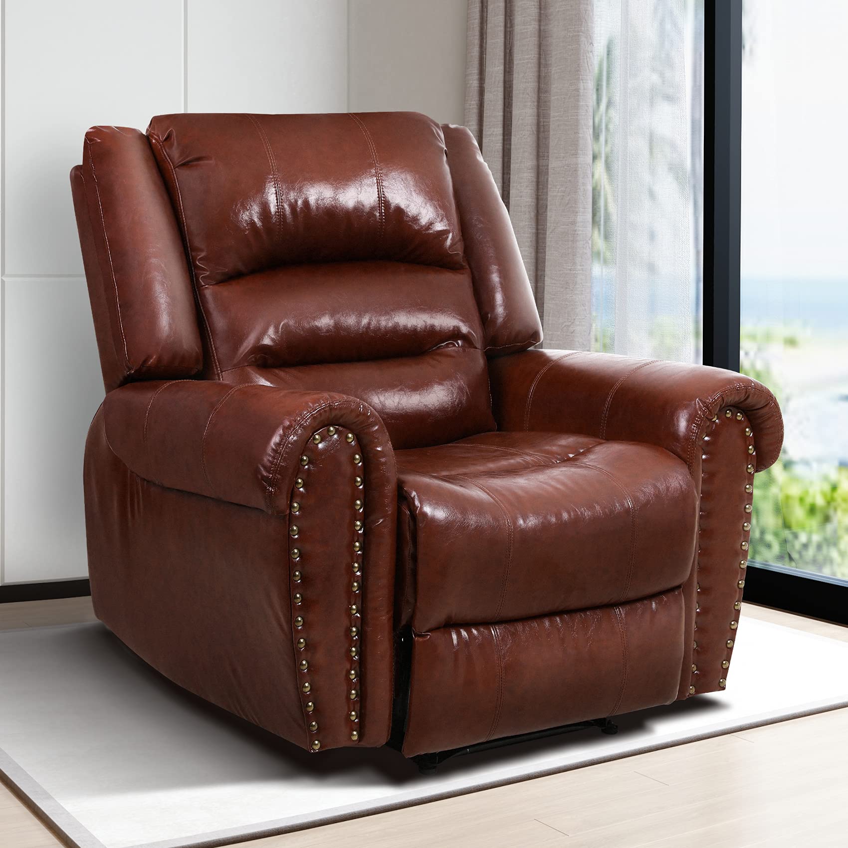Buy Lovinouse Electric Recliner Chair, Premium PU Leather Recliner