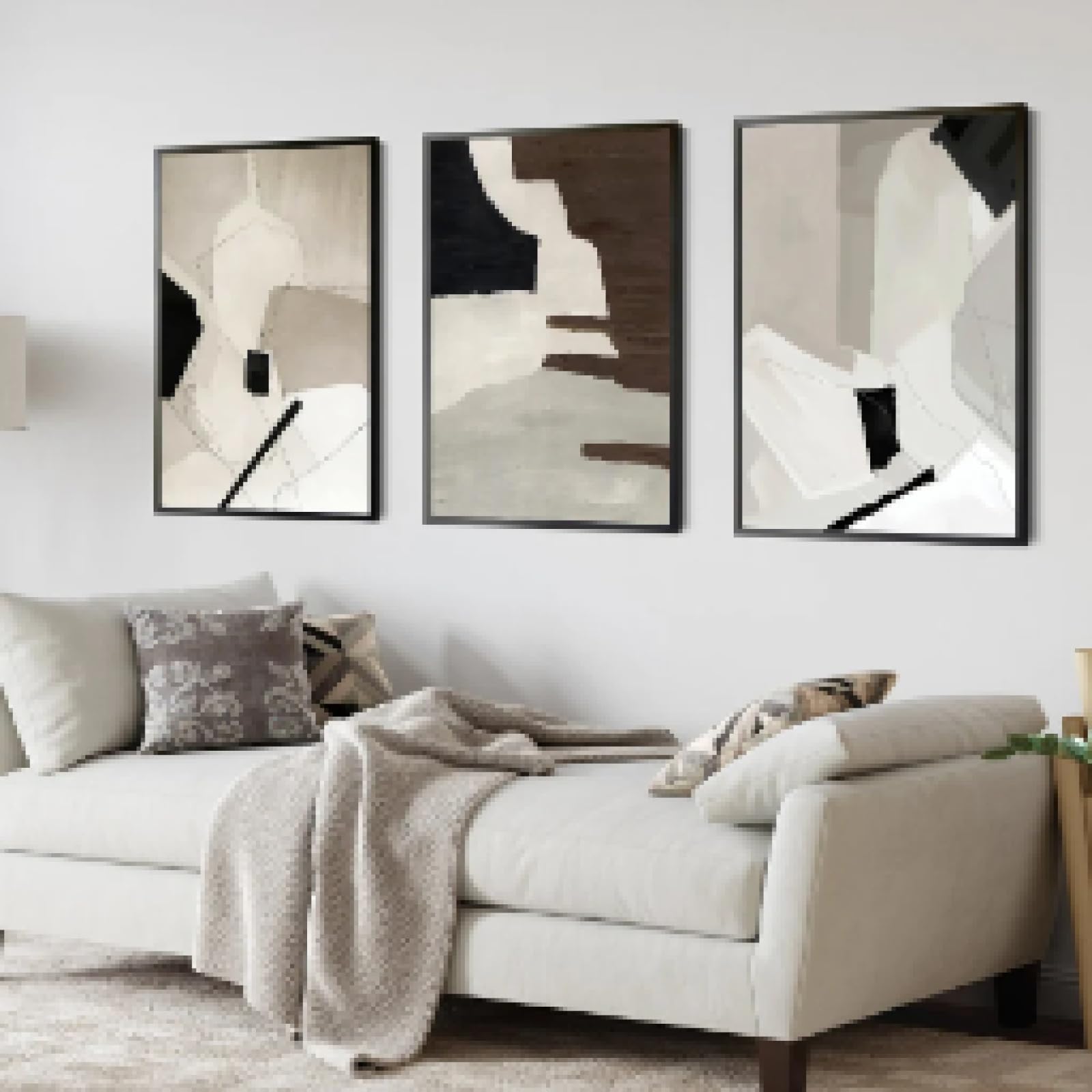 Art mural géométrique texturé haut de gamme milieu du siècle - 8