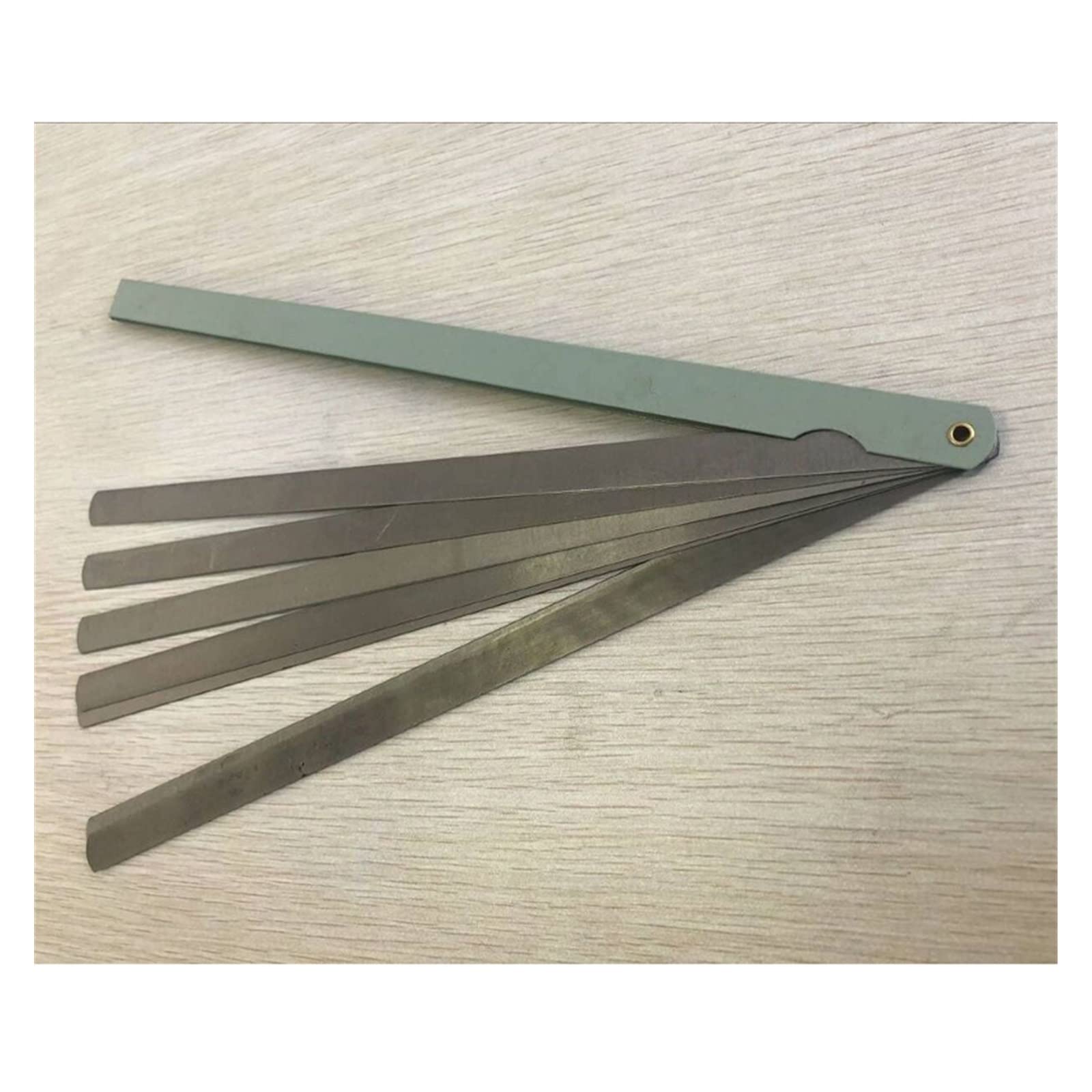 Galga de espesores Medidor de espesores de 0,05 a 1mm, 20 cuchillas, 40cm de espesor, brecha métrica, medidor de espesor largo métrico de alta resistencia for herramienta de medición