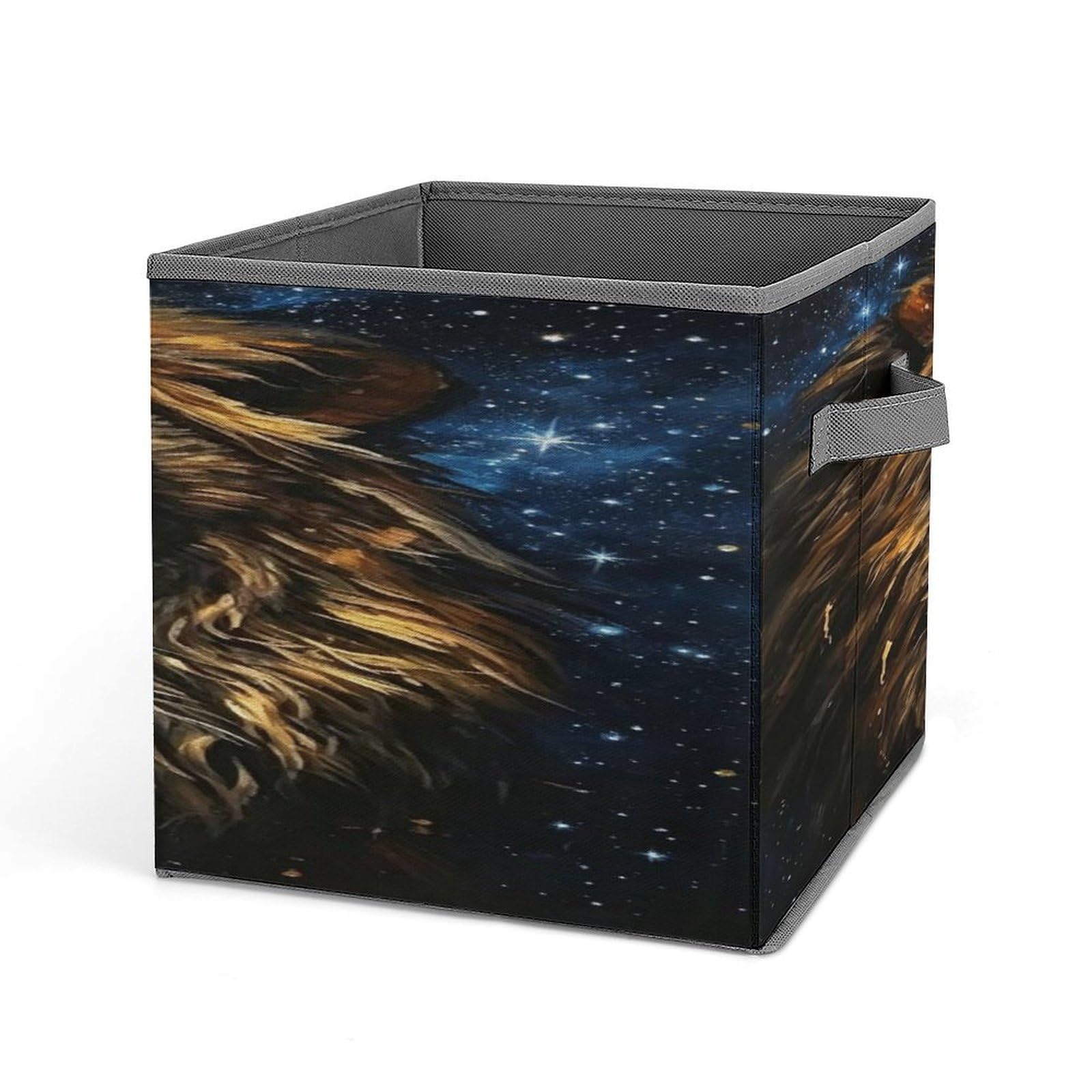 Fekiloot Style Golden-Brown Lion Storage Bins Storage Baskets