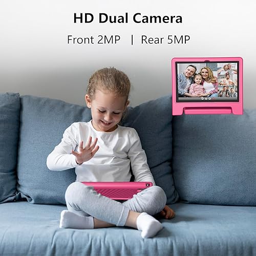 Miniatura 8 de JREN Tablet para niños10 pulgadas 64GB Android 14octa-core64GBWiFi BluetoothControl parentalContenido para niñosTabletas para niños rosa