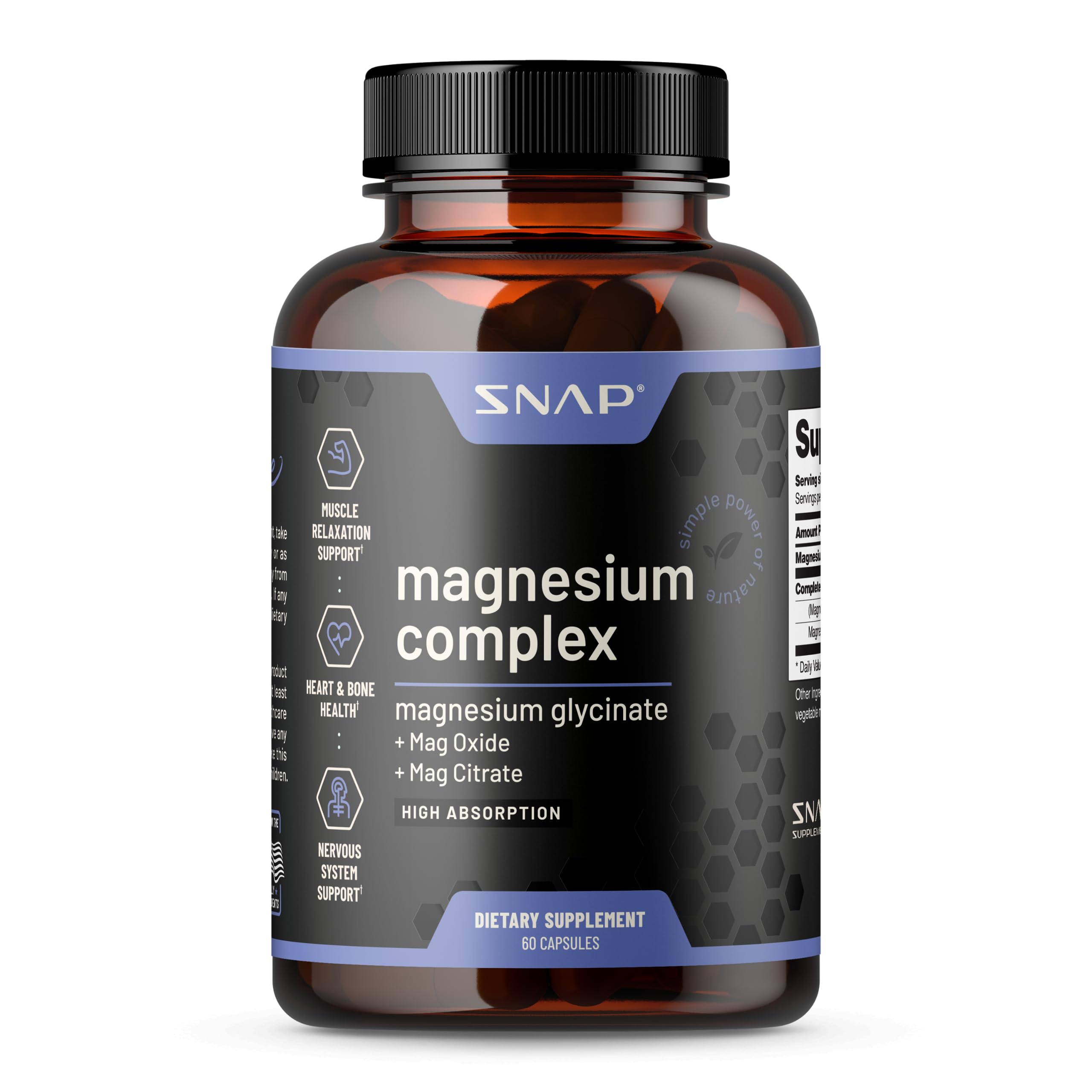 Buy Snap Supplements Magnesium Complex Magnesium Oxide & Magnesium