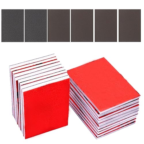 18 esponjas de lijado de grano 320-2500, almohadillas de lijado ultrafinas, bloque de arena de espuma suave, papel de lija seco húmedo para modelos