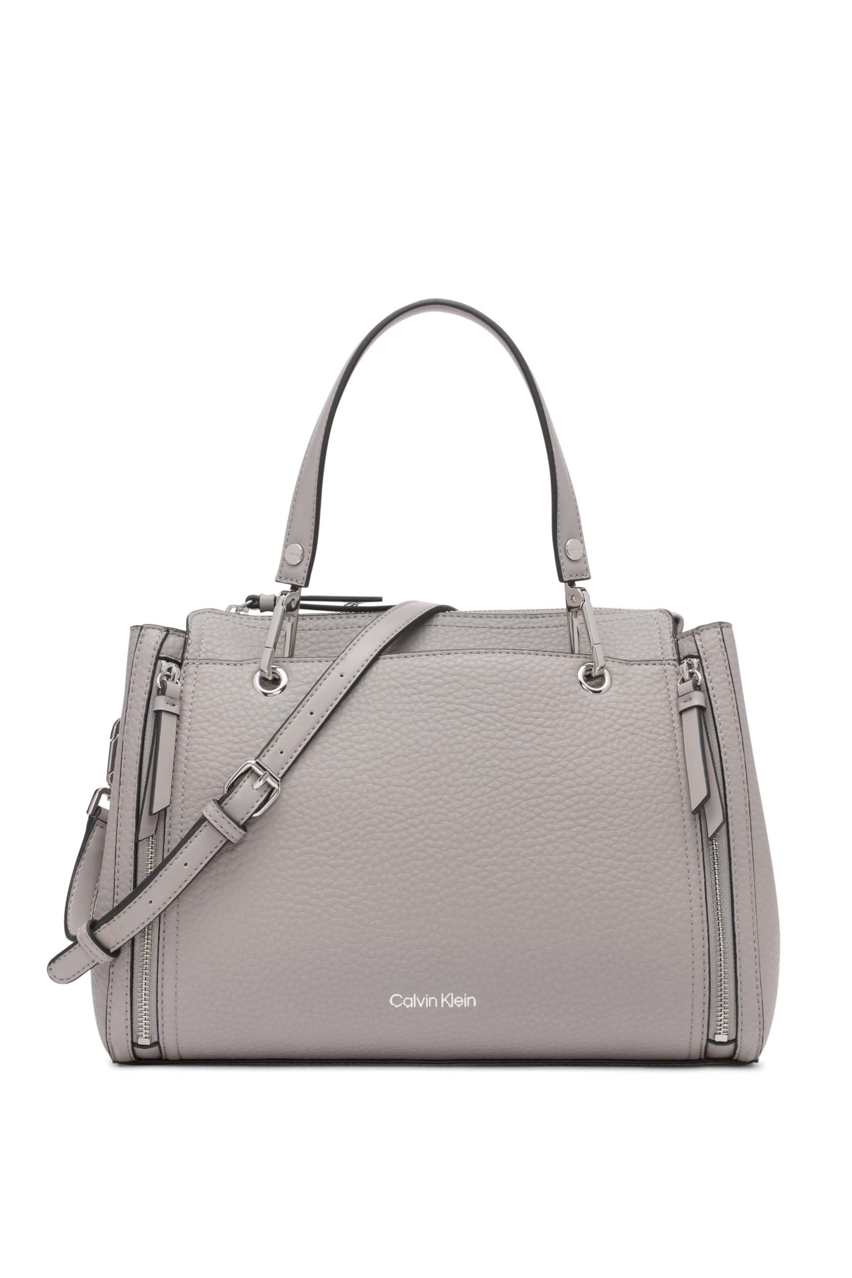 Calvin Klein Women's Bubble Lamb Organization Satchel Handbag