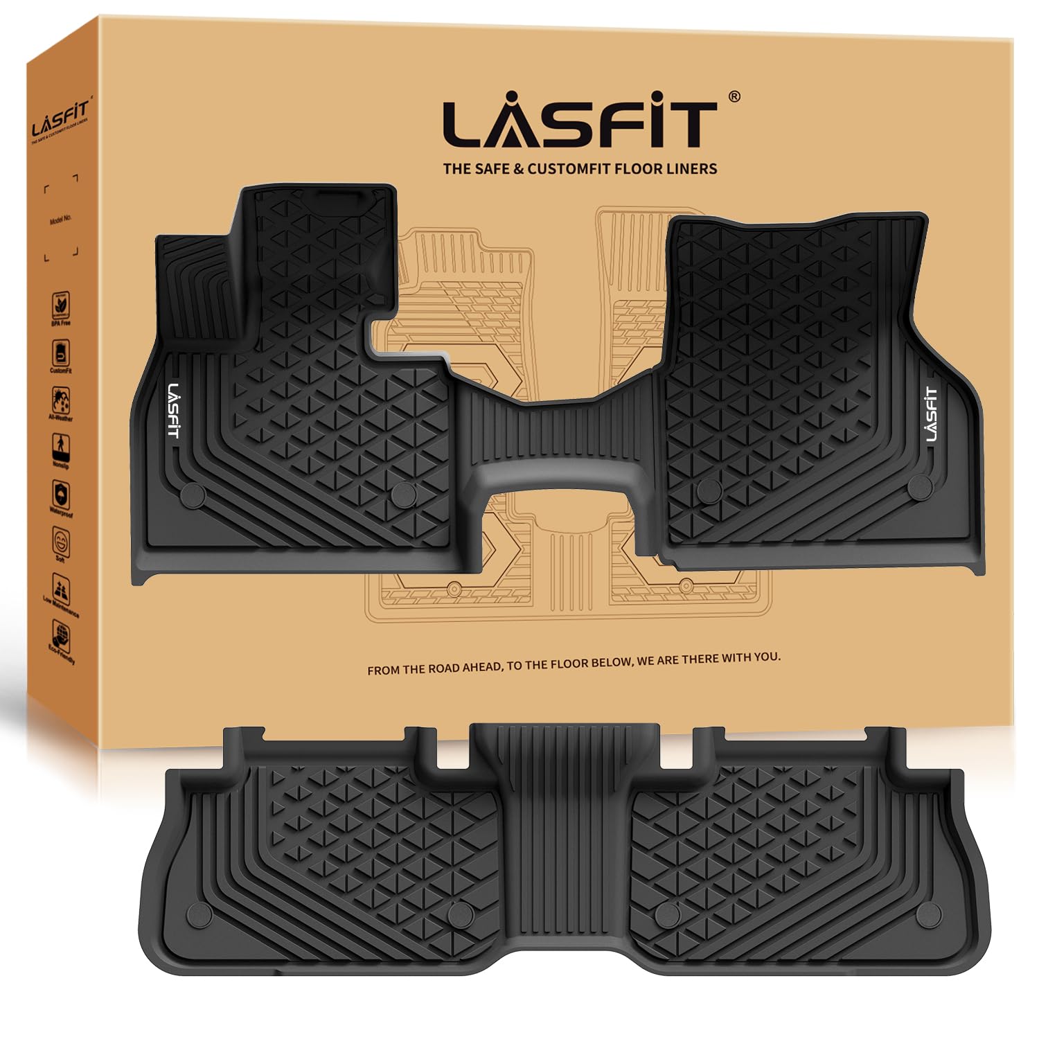 LASFIT Floor Mats for BMW iX 2022-2026 xDrive45 xDrive50 xDrive60 M60 M70