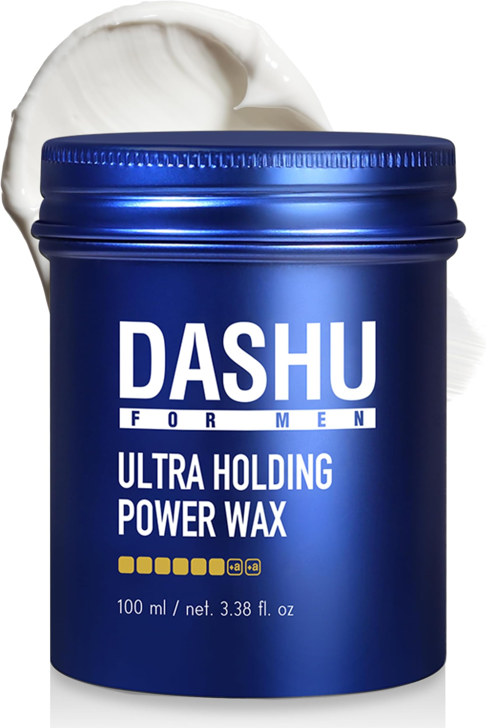 - DASHU Ultra Holding Power Men Hair Wax Strong Hold | Long Lasting & Easy to Wash Edge Control Hair Styling Wax w/Collagen & Argan Oil 3.38 fl oz
