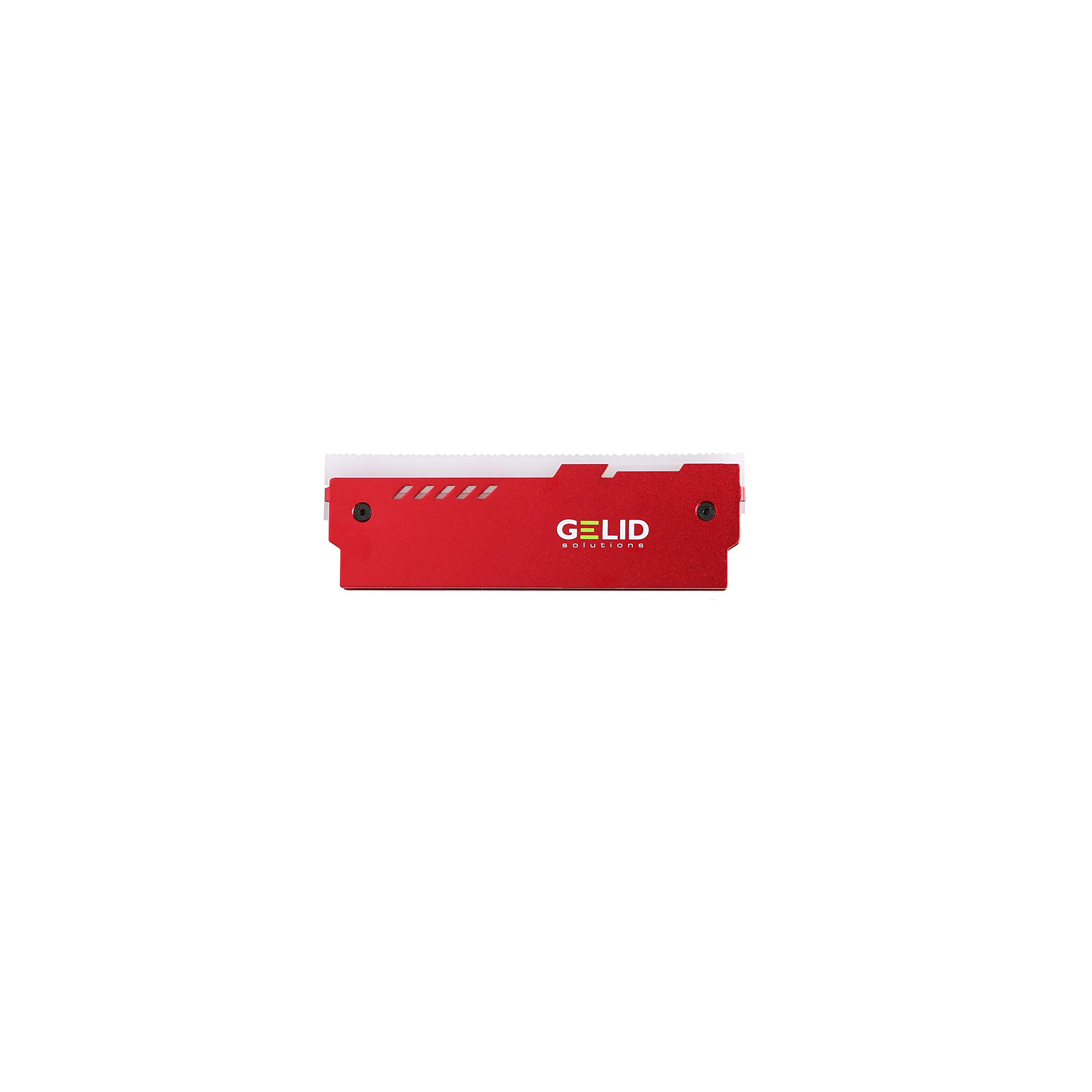 Gelid Solution Lumen RGB RAM Memory Cooling Kit 2pcs - Fully Automatic RGB Mode - Double-Side Vest Heatsink - Red