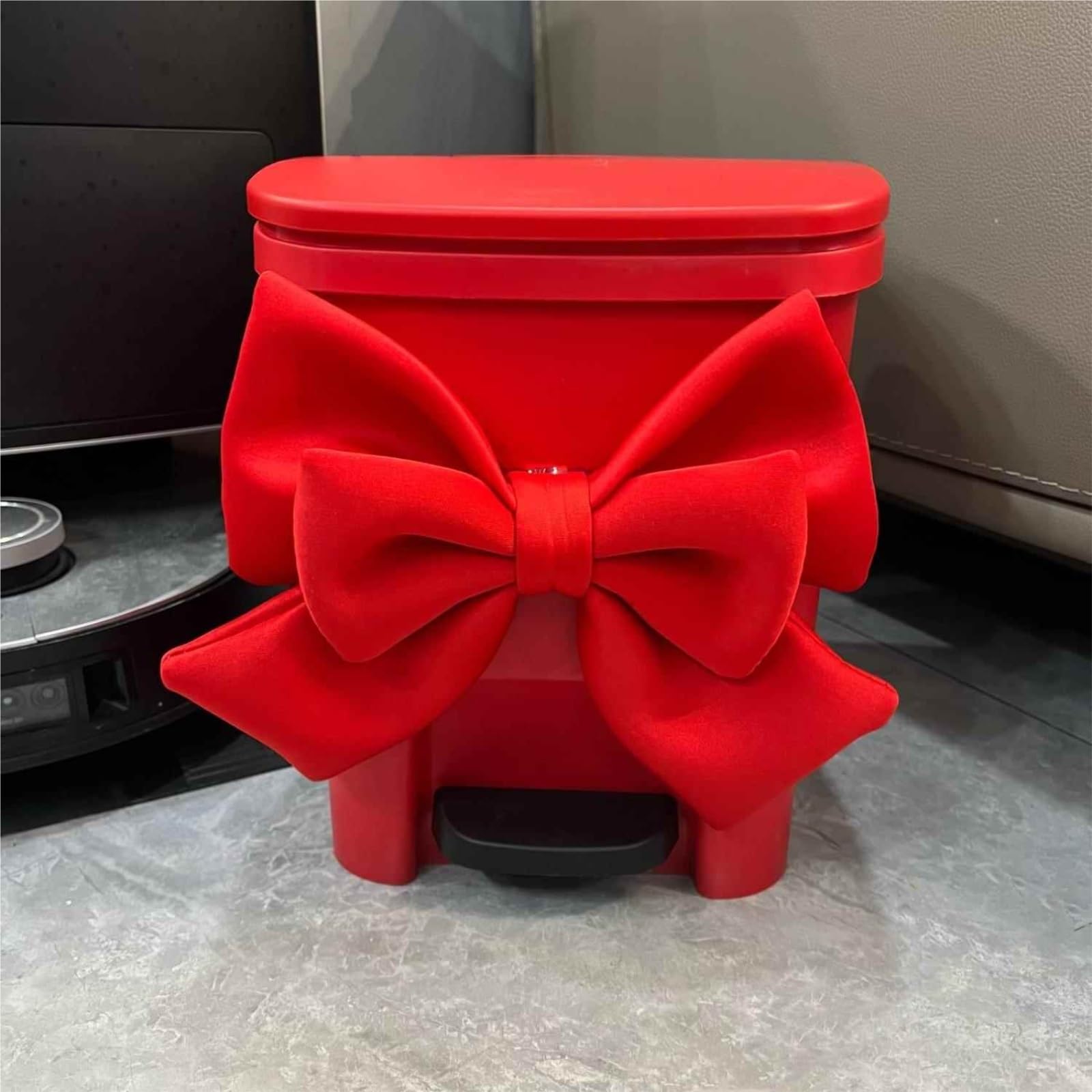 Cubo De La Basura Casa Cubo De Basura For Baño con Tapa Y Pedal For Dormitorio Papelera Reciclaje