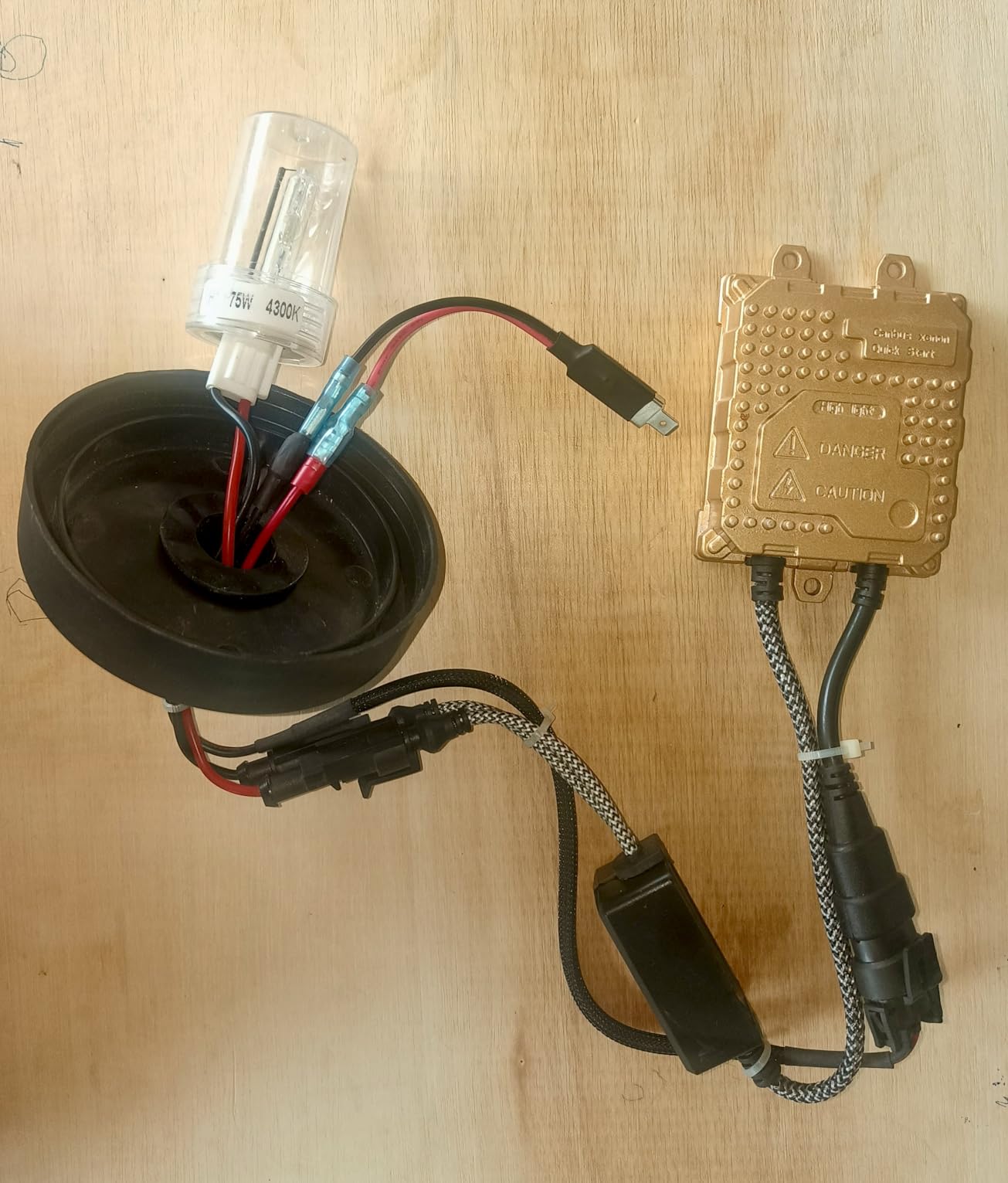 CLOUDSALE H1 LED Headlight Male Adapter Plug Single Diode Converter ...