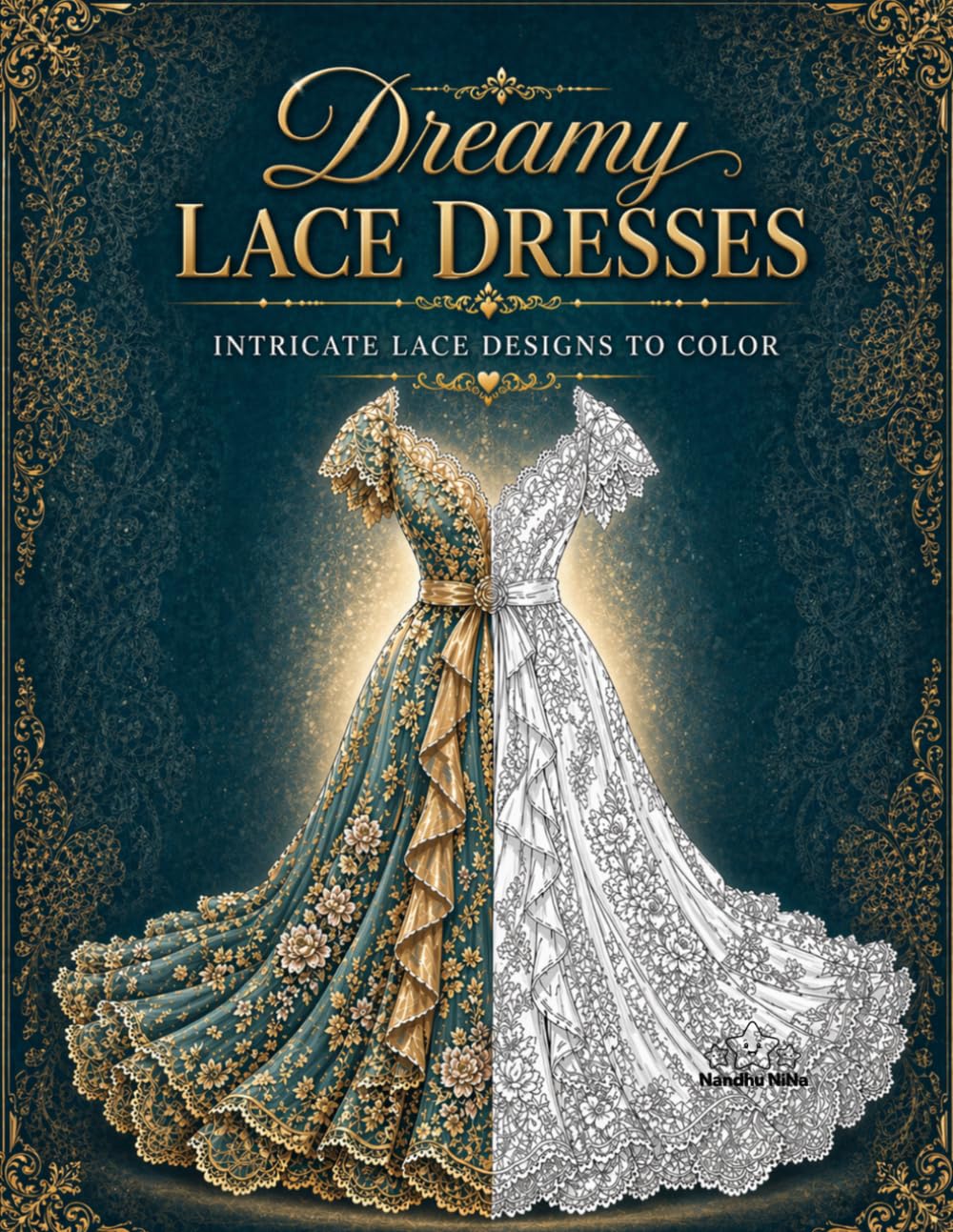 Dreamy Lace Dresses: Intricate Lace Designs to Color (Fantasy Dress Collection)