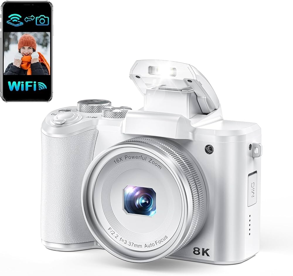 ☆新品未使用☆ 8K デジカメ 動画撮影 8800万画素 スマホに送れる Amazon | 8K デジカメ 8800万画素 スマホに送れる デジタルカメラ