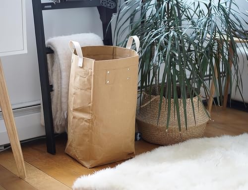 Miniatura 4 de Deeablo New York Bolsa de papel reutilizable sostenible, altamente versátil, lavable para reciclaje, cesta de reciclaje multiusos, bolsa de