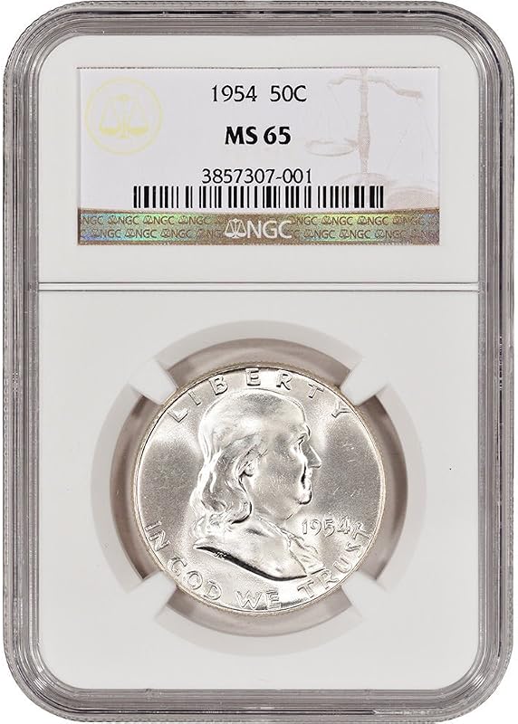1954 Franklin Half Dollar MS-65 NGC