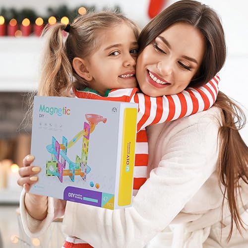 Miniatura 7 de Marble Run - Bloques de construcción magnéticos para niños de 3 a 5 años, 4 a 8 años, juguete de aprendizaje STEM para el desarrollo cerebral,