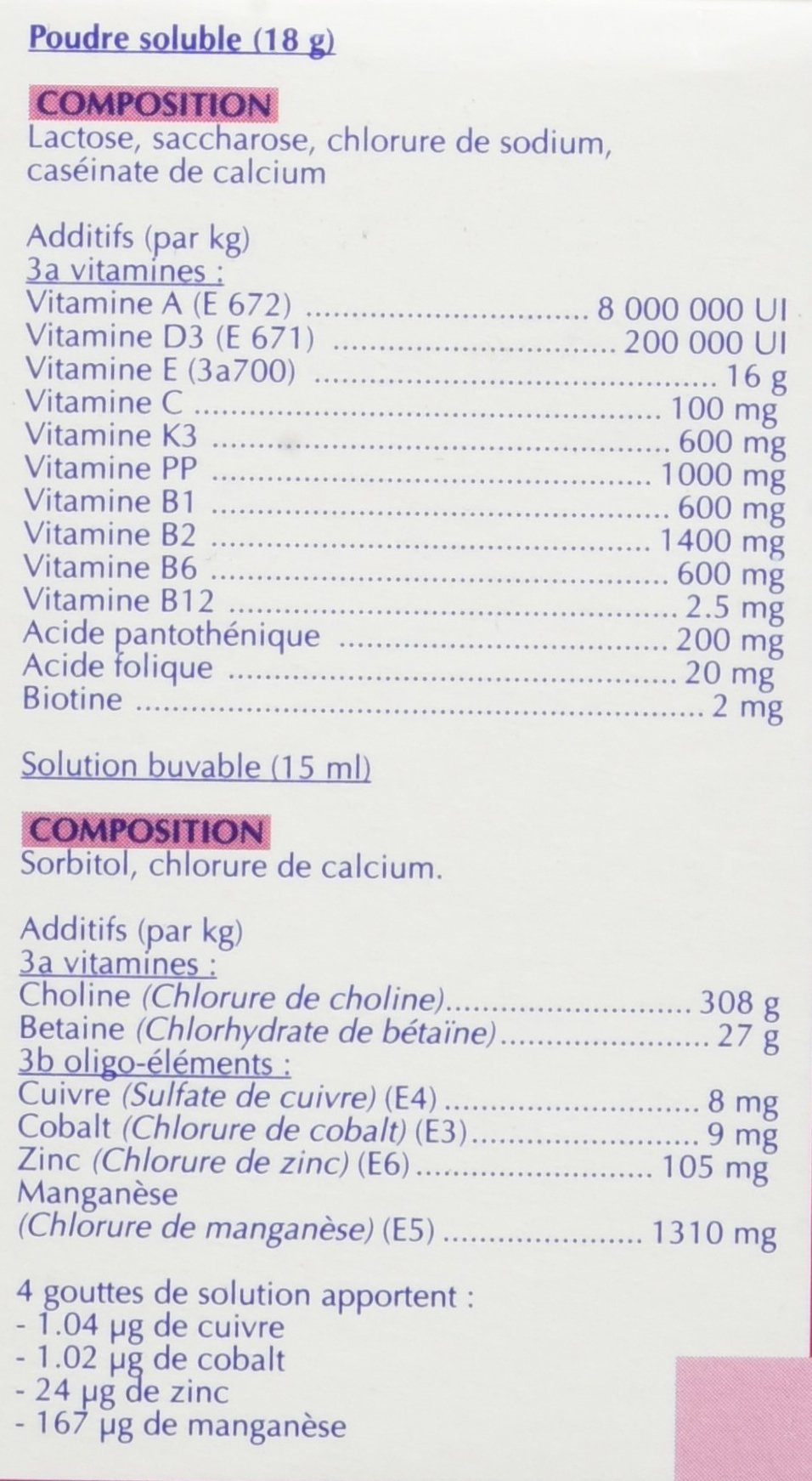 Virbac Perrotonic Oc pour Oiseau Flacon de 15 ML