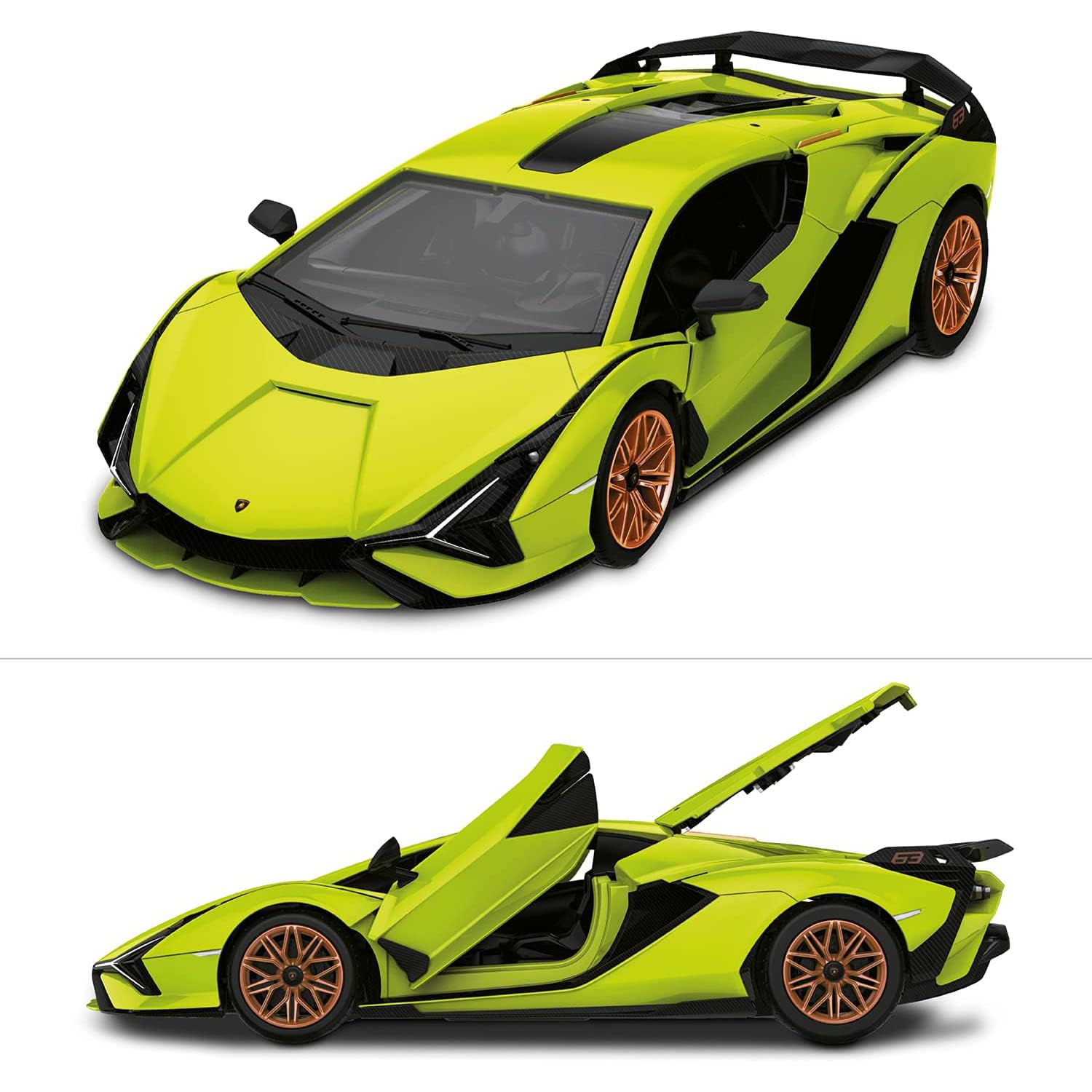 MONDO RC Lamborghini Sian Kit 8 km/h, skala 1:18, zielony 63692