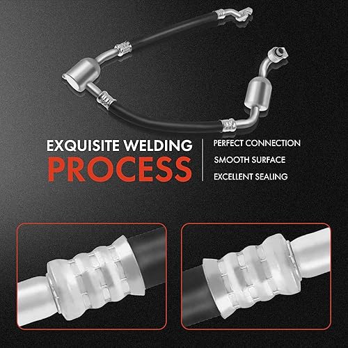 Miniatura 5 de A-Premium Conjunto de manguera de línea de succión AC compatible con Chevrolet Silverado 1500 2015, Cheyenne 2014-2015 y GMC Sierra 1500 2015, 4.3L