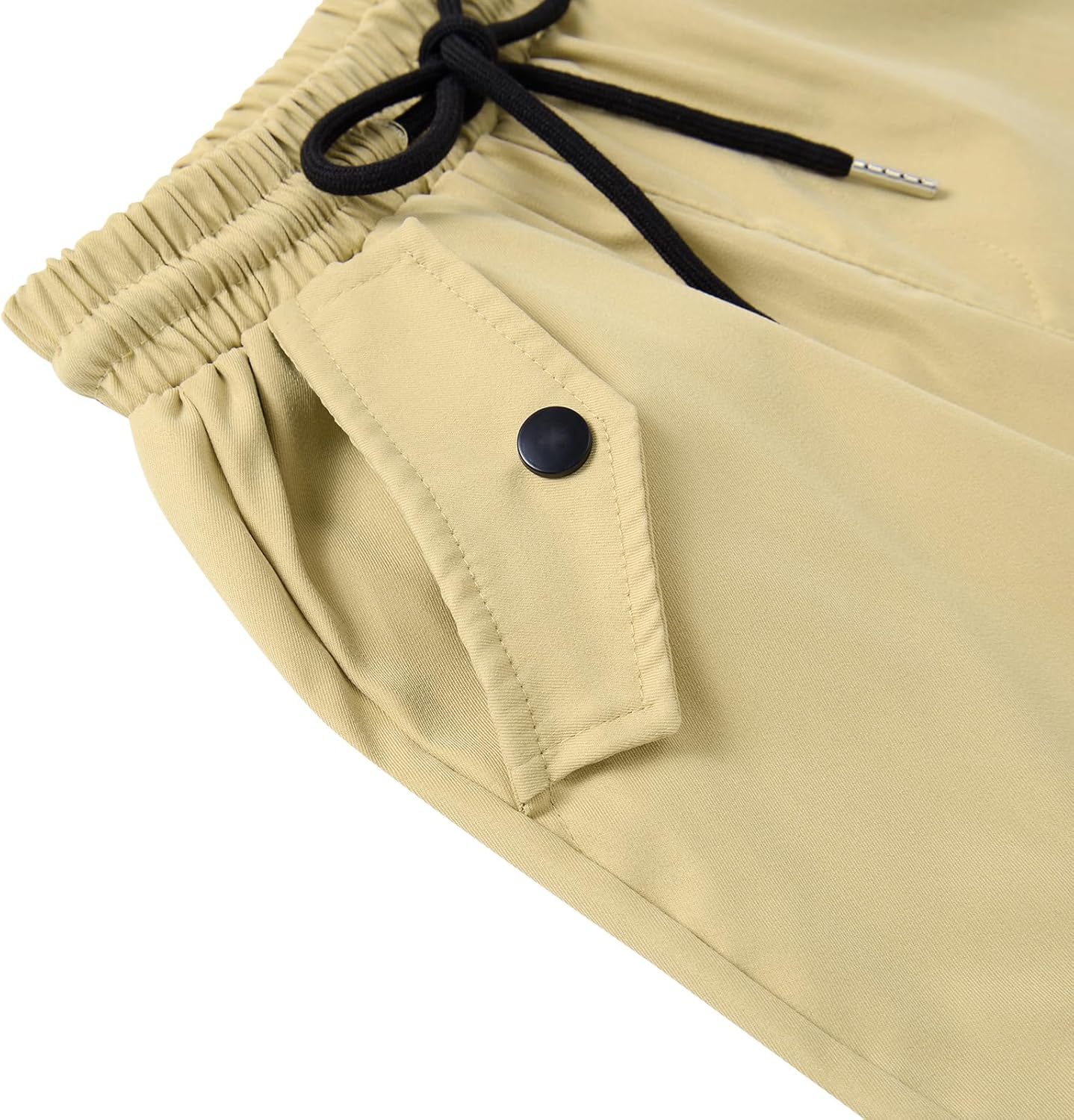 Boys Cargo Pants Wide Leg Pants Teen Kids Drawstring Straight Trousers with Pockets Size 7-14 - Image 5