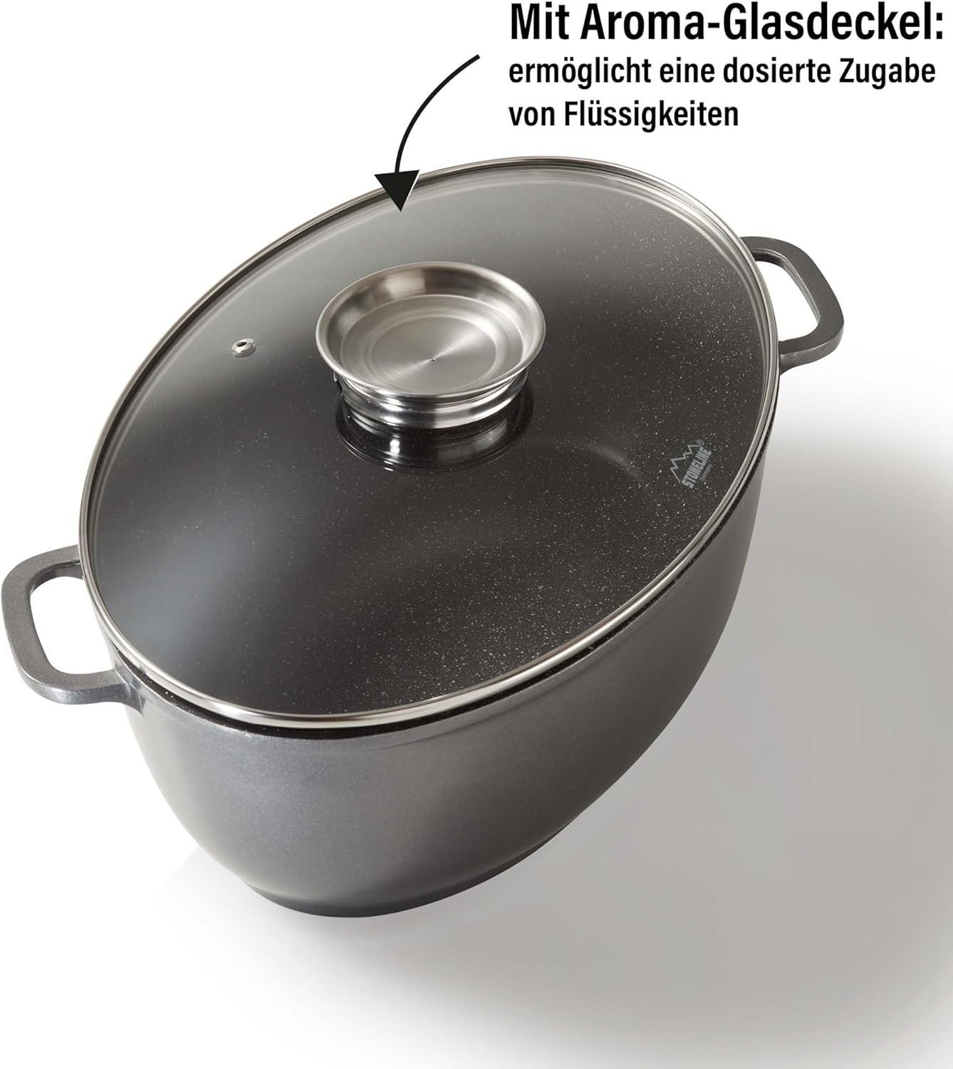 Warimex Stoneline 13981 Gourmet Roasting Pan with Aroma-Protecting Lid